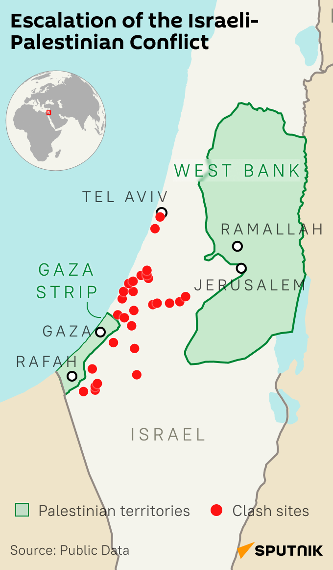 Escalation of the Israeli-Palestinian Conflict. October 7, 2023. - Sputnik International