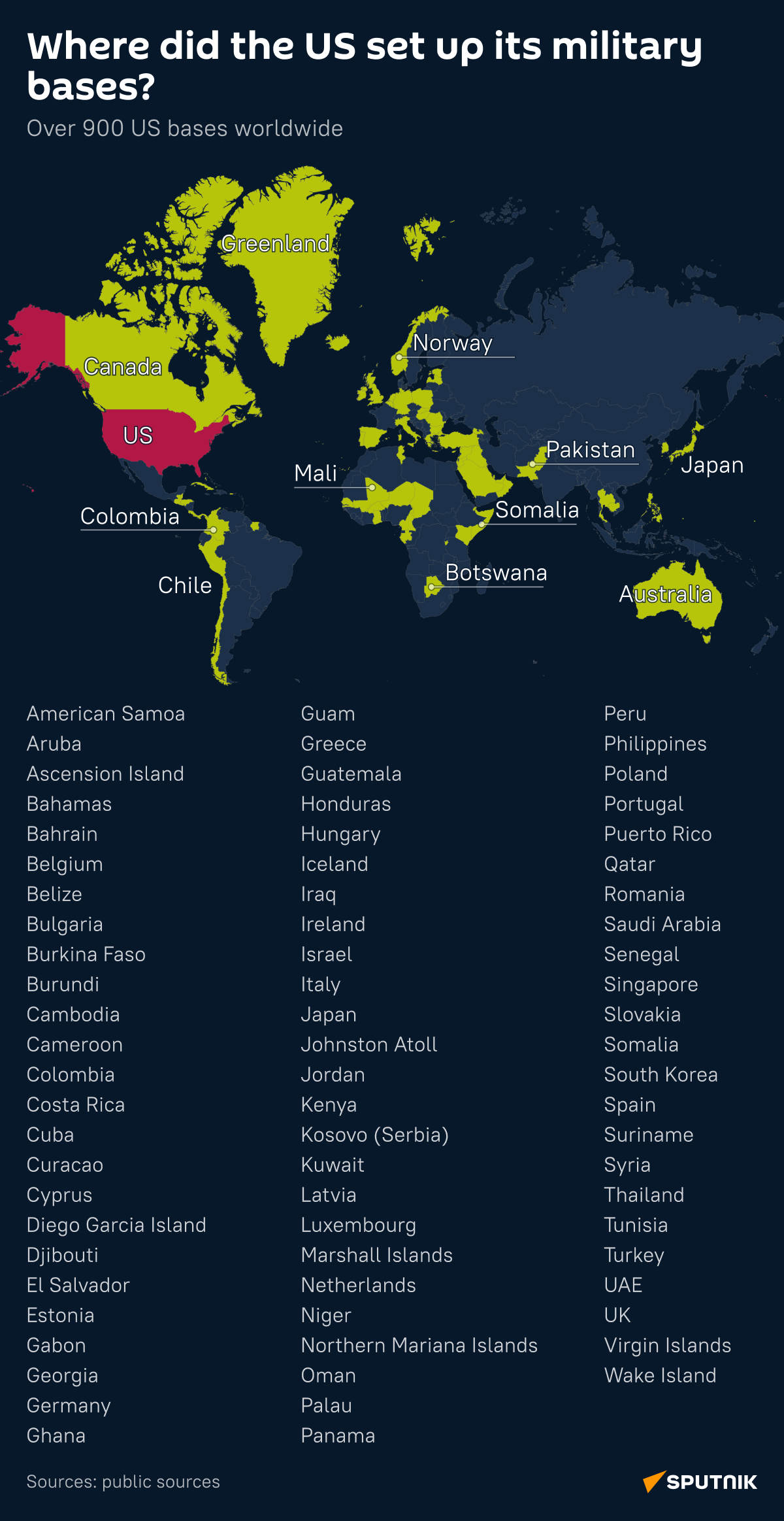 Where are US military bases in the world__desk - Sputnik International