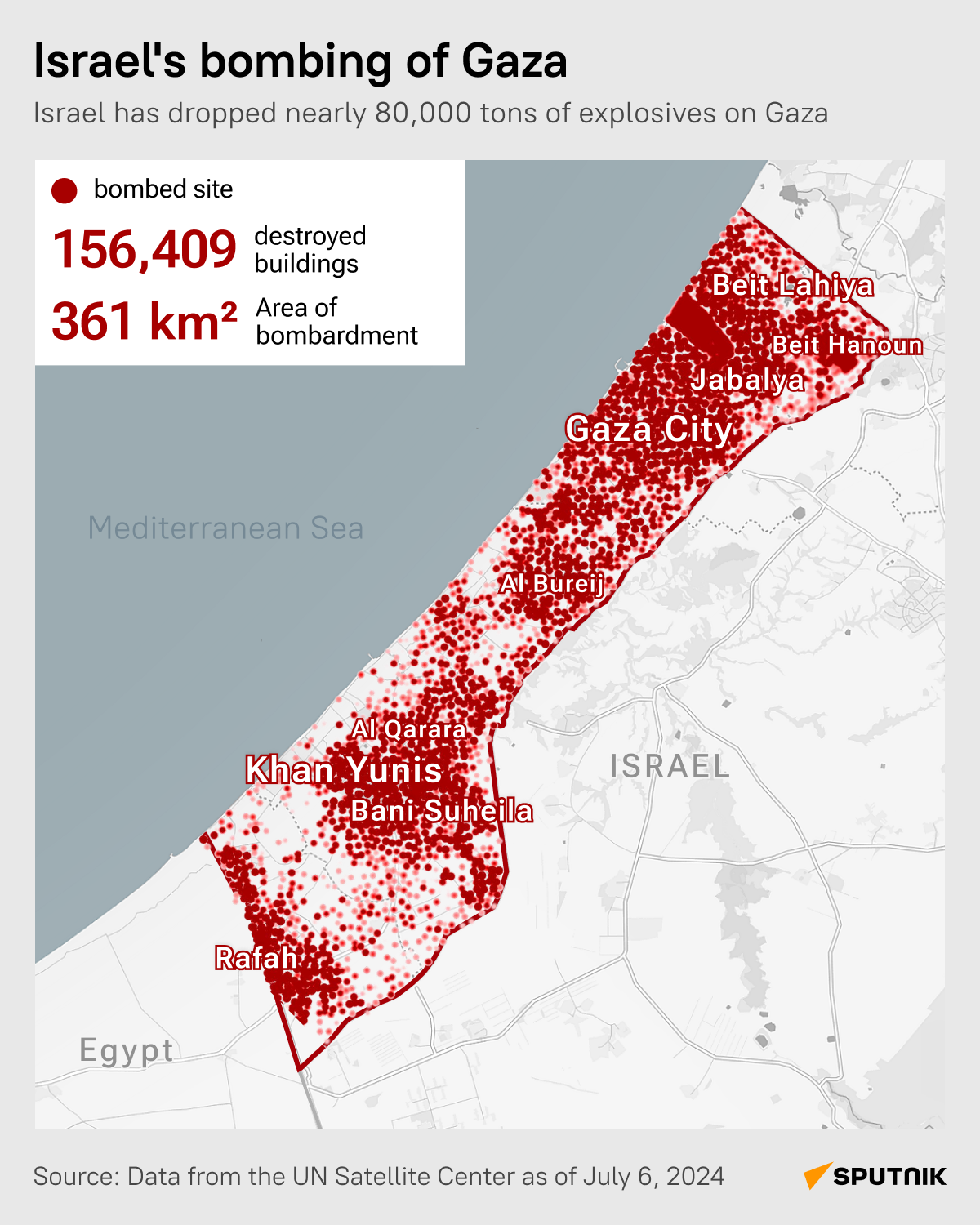 Israeli bombardment of Gaza - Sputnik International