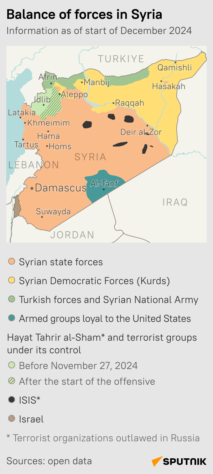 Balance of forces in Syria - Sputnik International