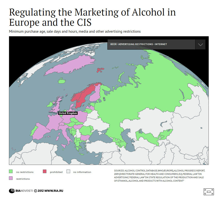 Regulating the Marketing of Alcohol in Europe and the CIS - Sputnik International