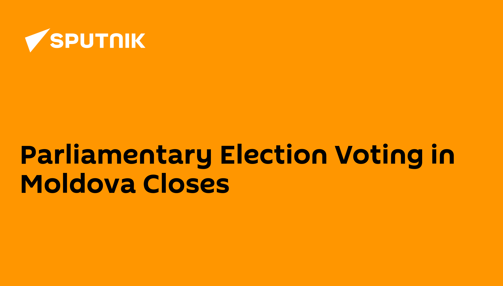 Parliamentary Election Voting in Moldova Closes 30.11.2014, Sputnik