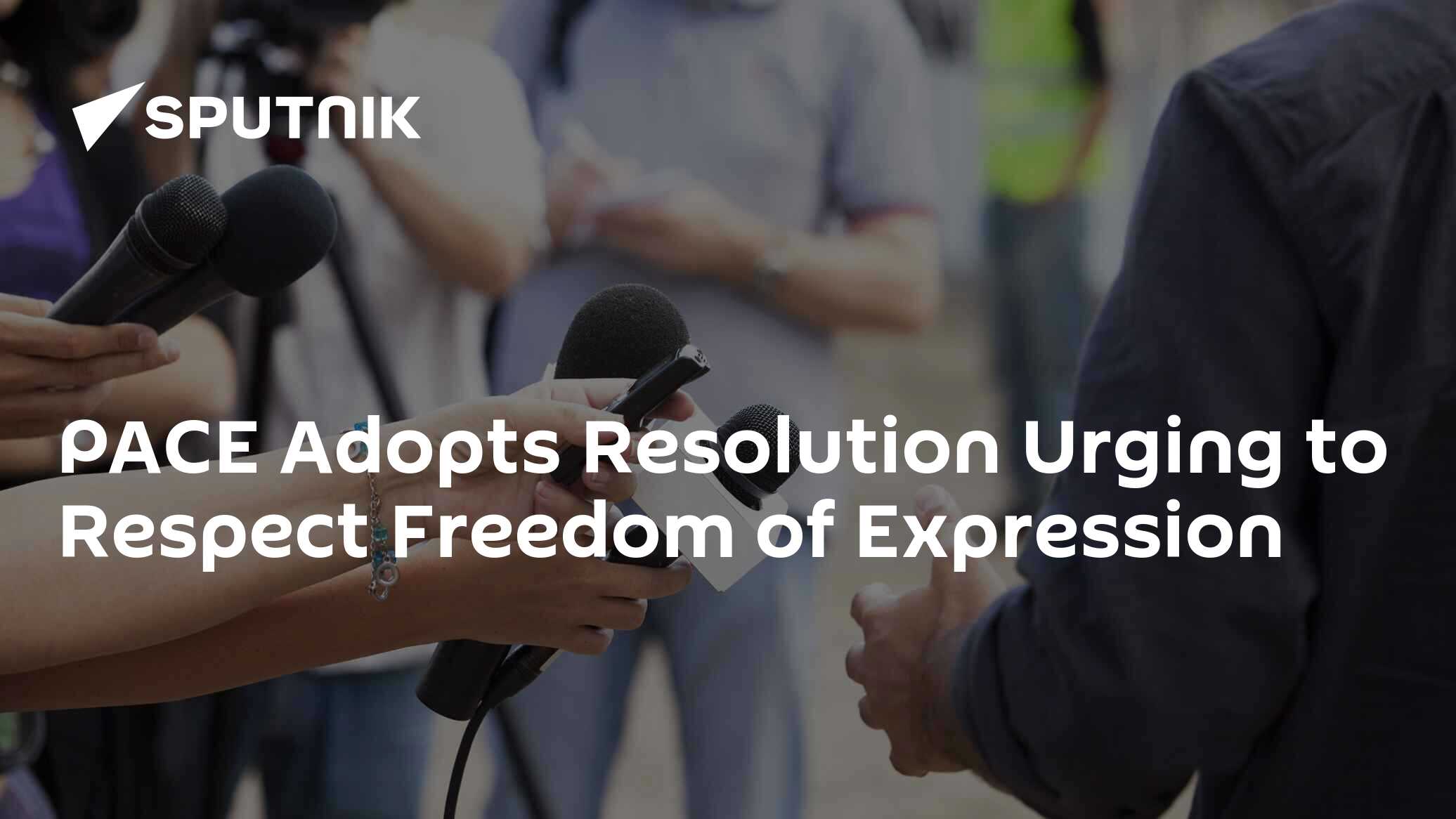 PACE Adopts Resolution Urging to Respect Freedom of Expression - 29.01. ...