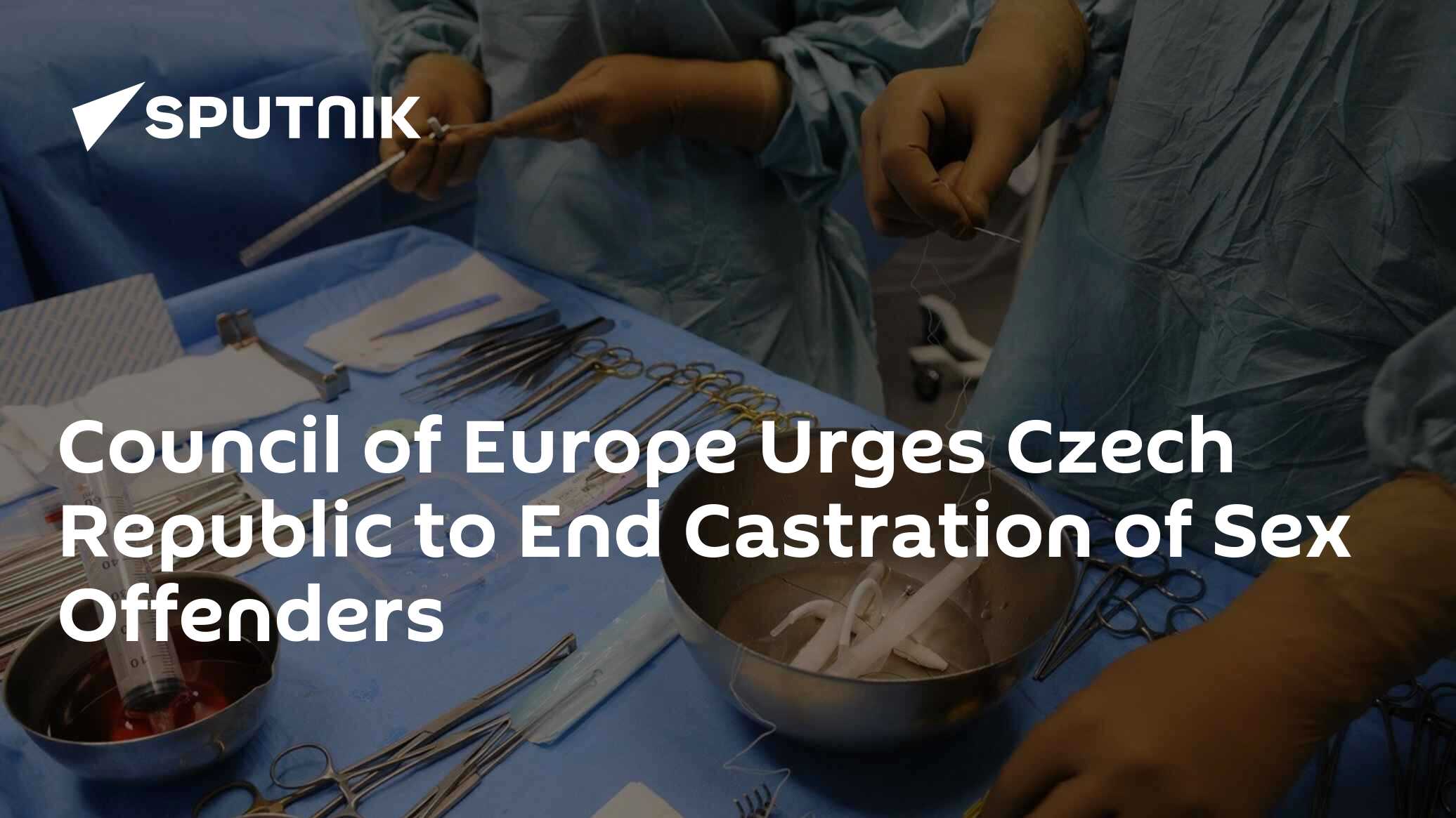 Council of Europe Urges Czech Republic to End Castration of Sex Offenders -  31.03.2015, Sputnik International