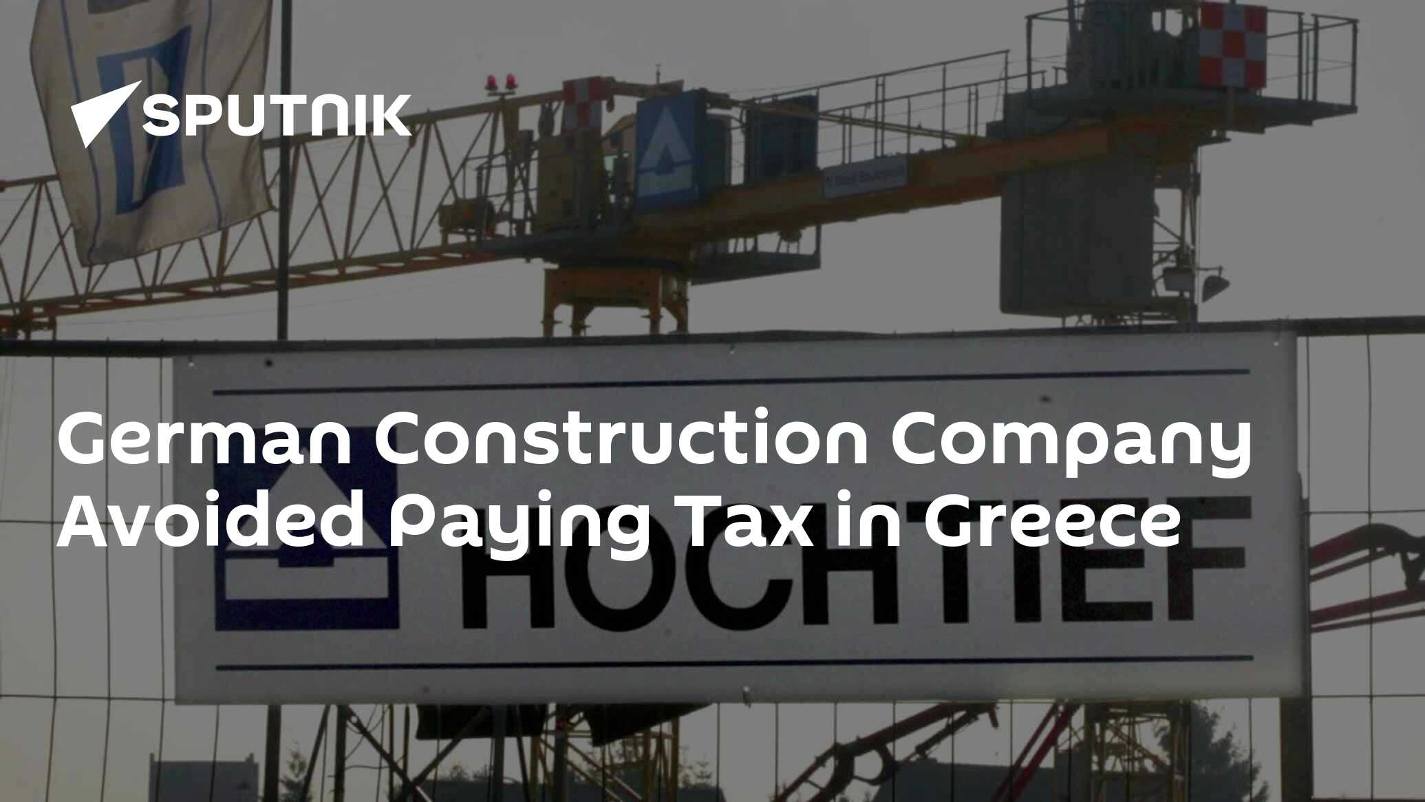 German construction company avoided paying tax in greece