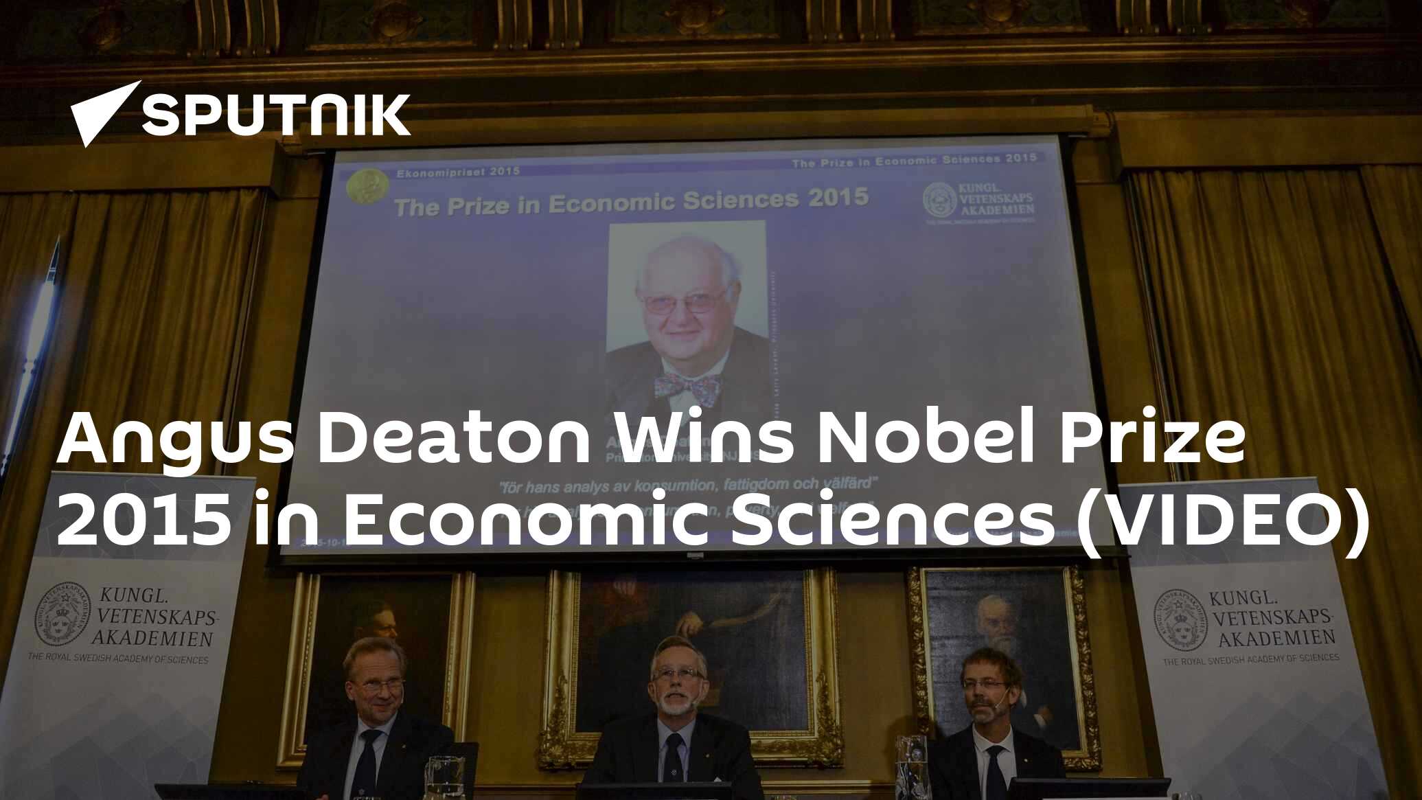 Angus Deaton Wins Nobel Prize 2015 In Economic Sciences (VIDEO) - 12.10 ...