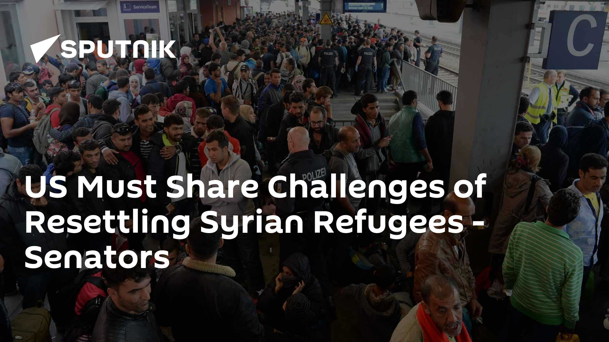 Us Must Share Challenges Of Resettling Syrian Refugees Senators 15102015 Sputnik