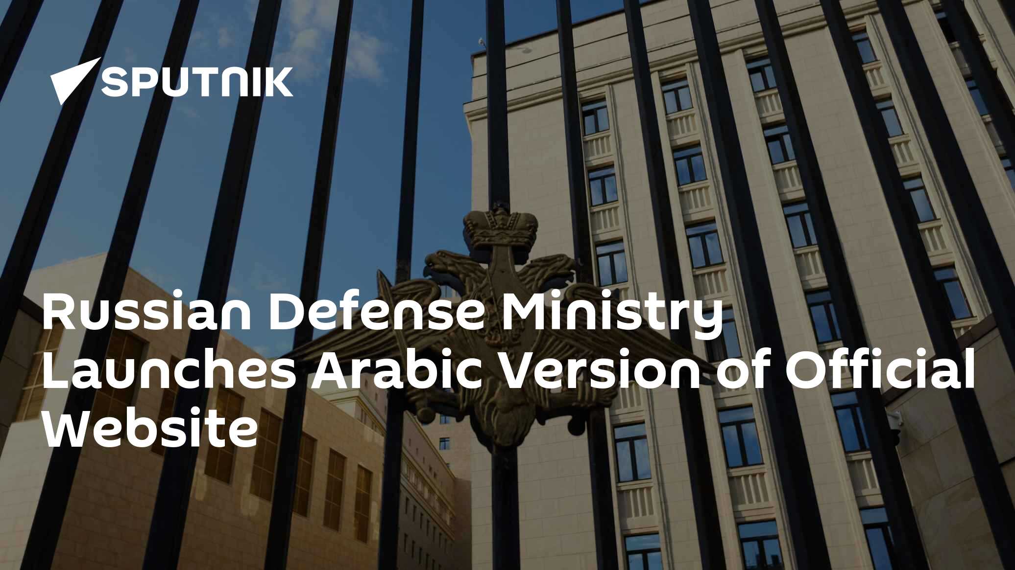 Russian Defense Ministry Launches Arabic Version of Official Website
