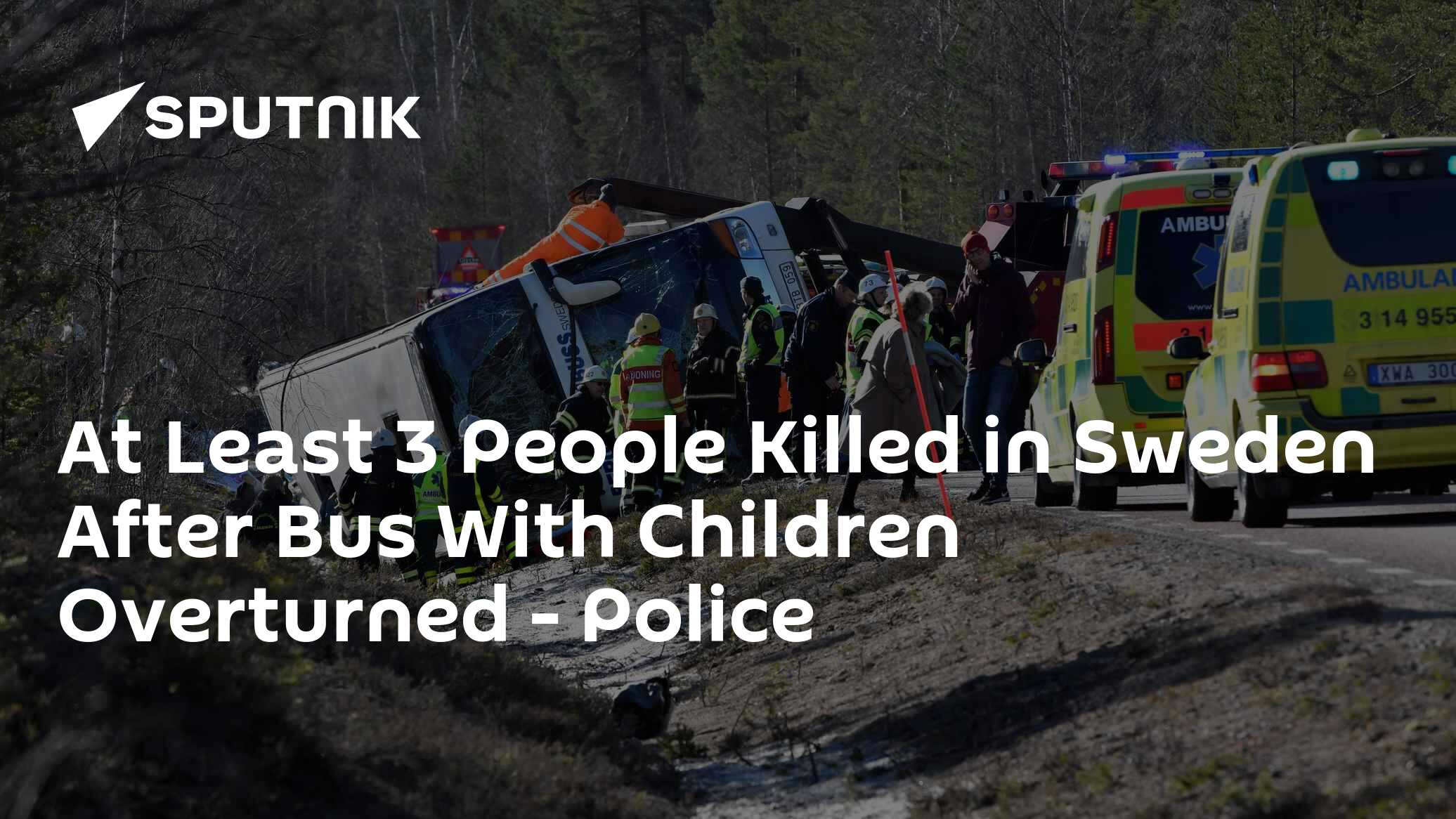 At Least 3 People Killed in Sweden After Bus With Children Overturned - Police