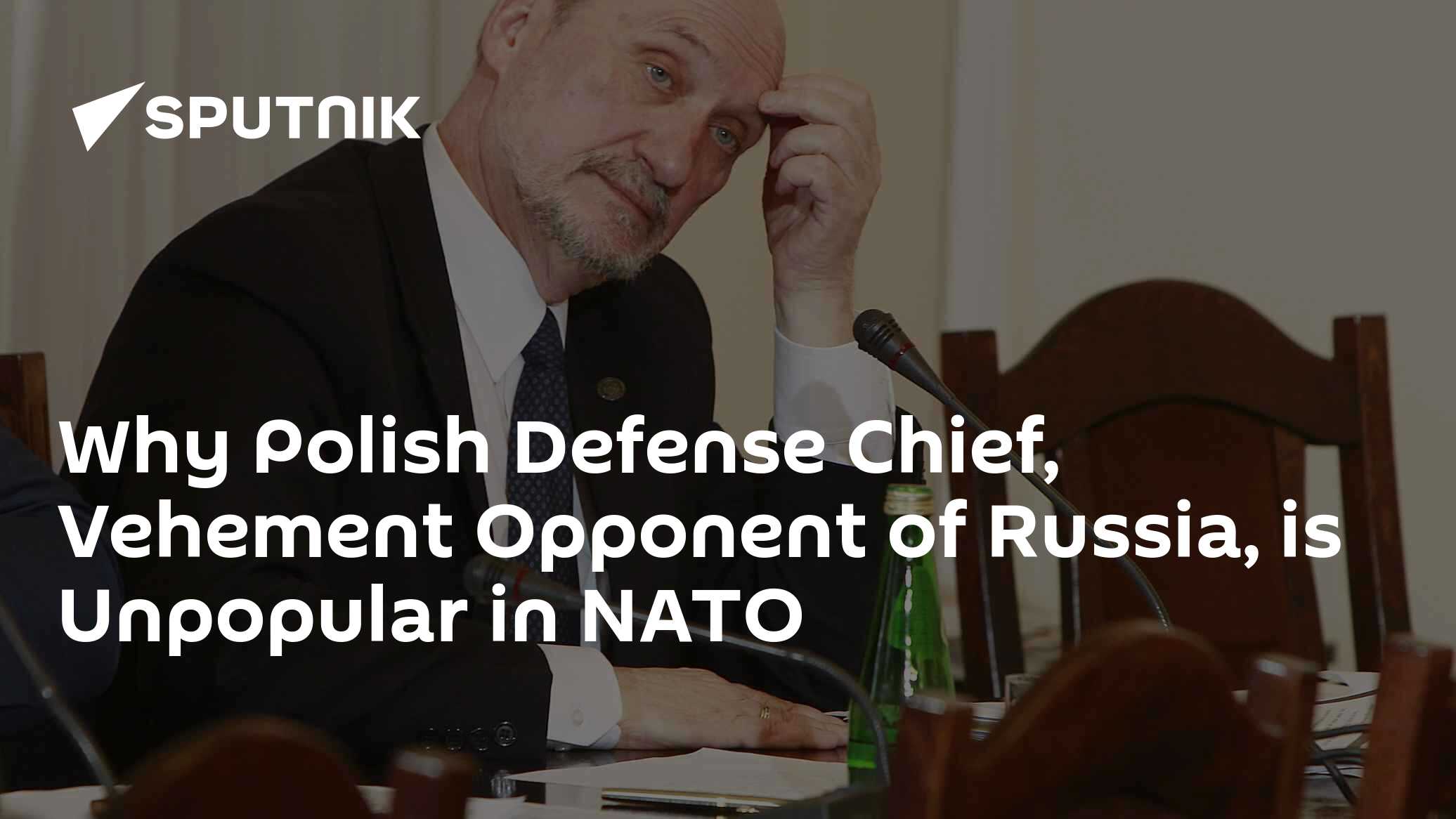 Why Polish Defense Chief, Vehement Opponent of Russia, is Unpopular in NATO