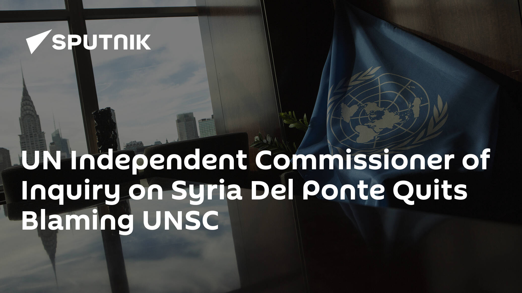 Un Independent Commissioner Of Inquiry On Syria Del Ponte Quits Blaming Unsc 07082017