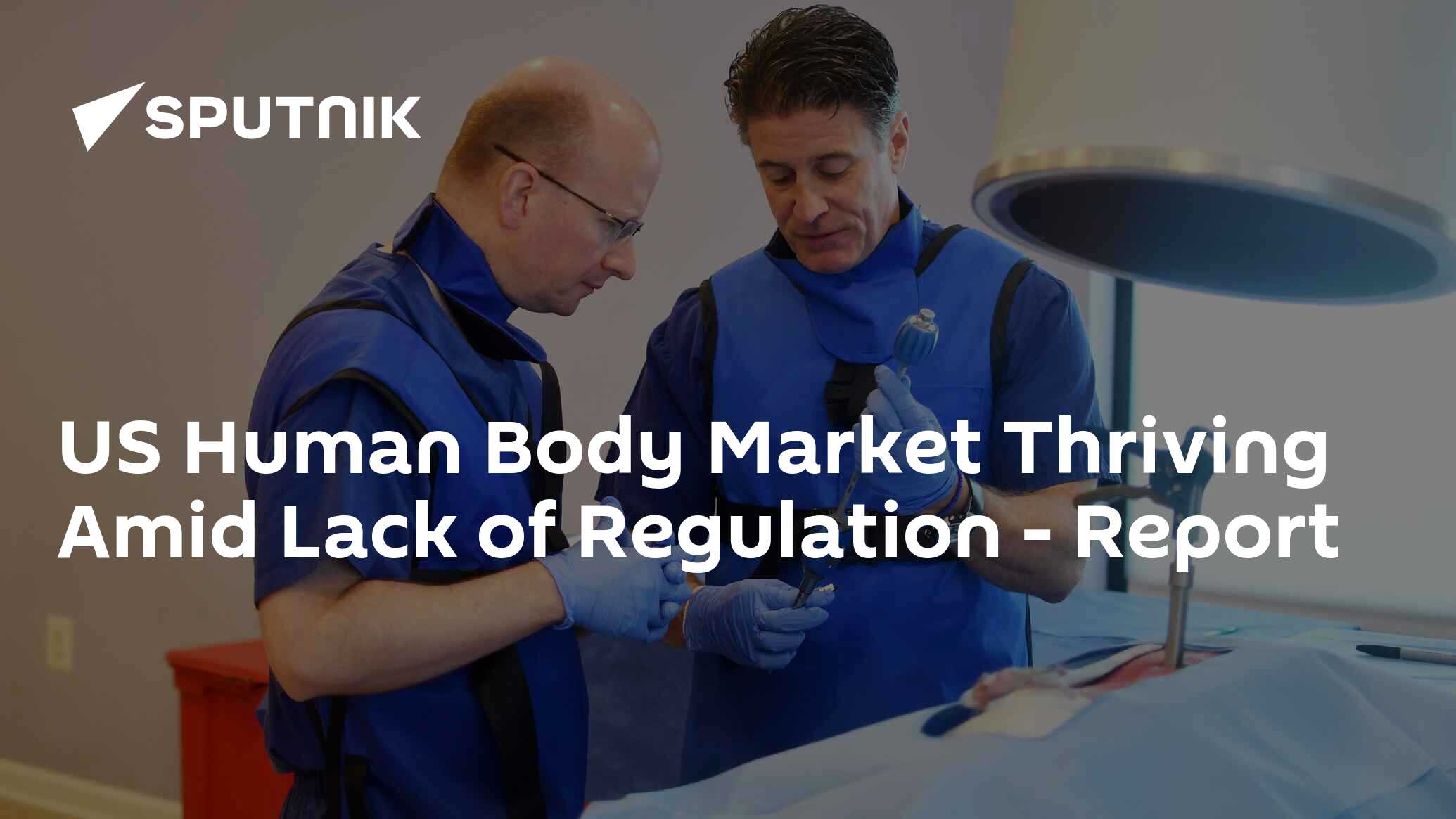 US Human Body Market Thriving Amid Lack of Regulation Report 25.10.2017, Sputnik International