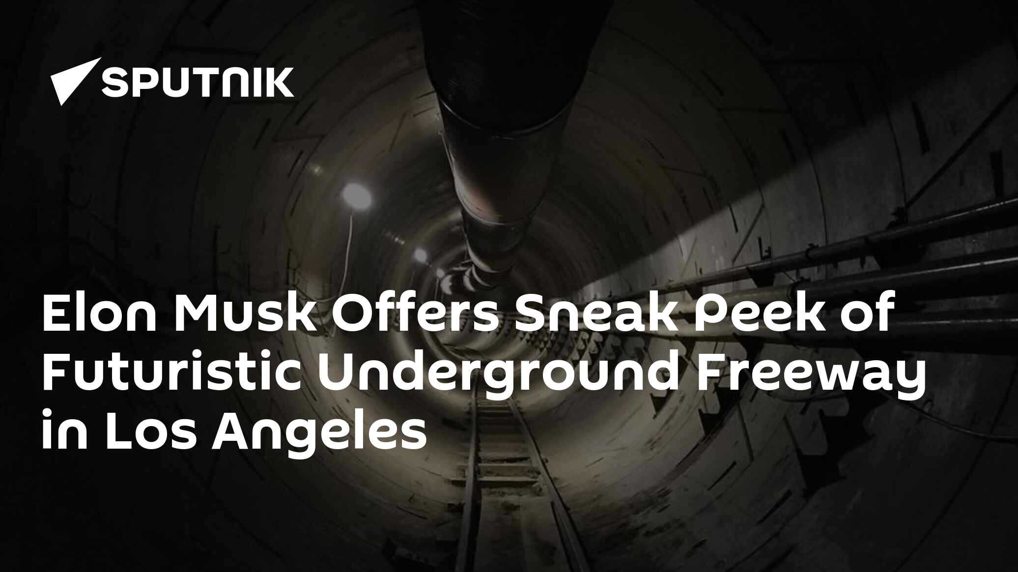 Elon Musk Offers Sneak Peek of Futuristic Underground Freeway in Los