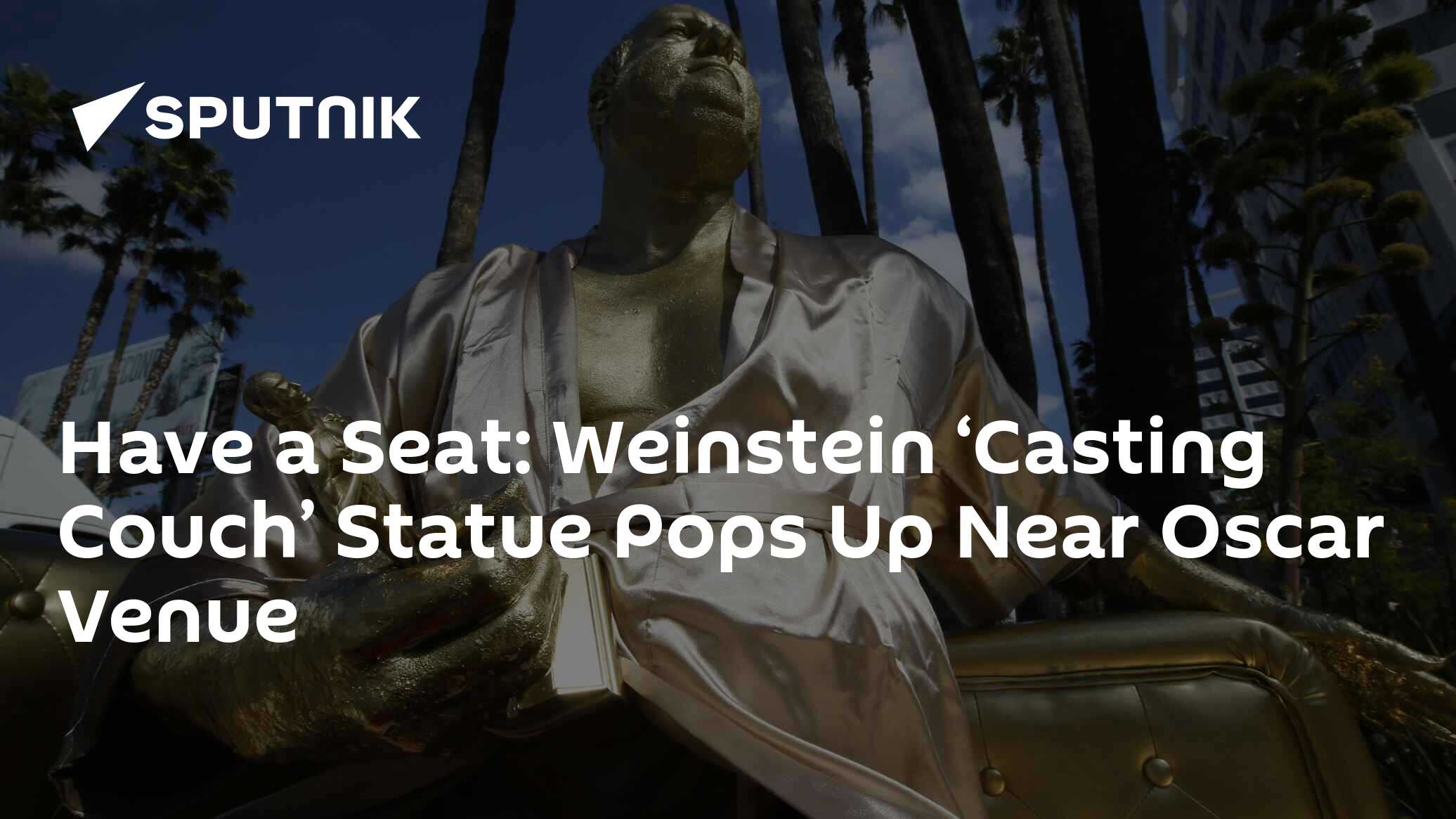 Have a seat: weinstein ‘casting couch’ statue pops up near oscar venue
