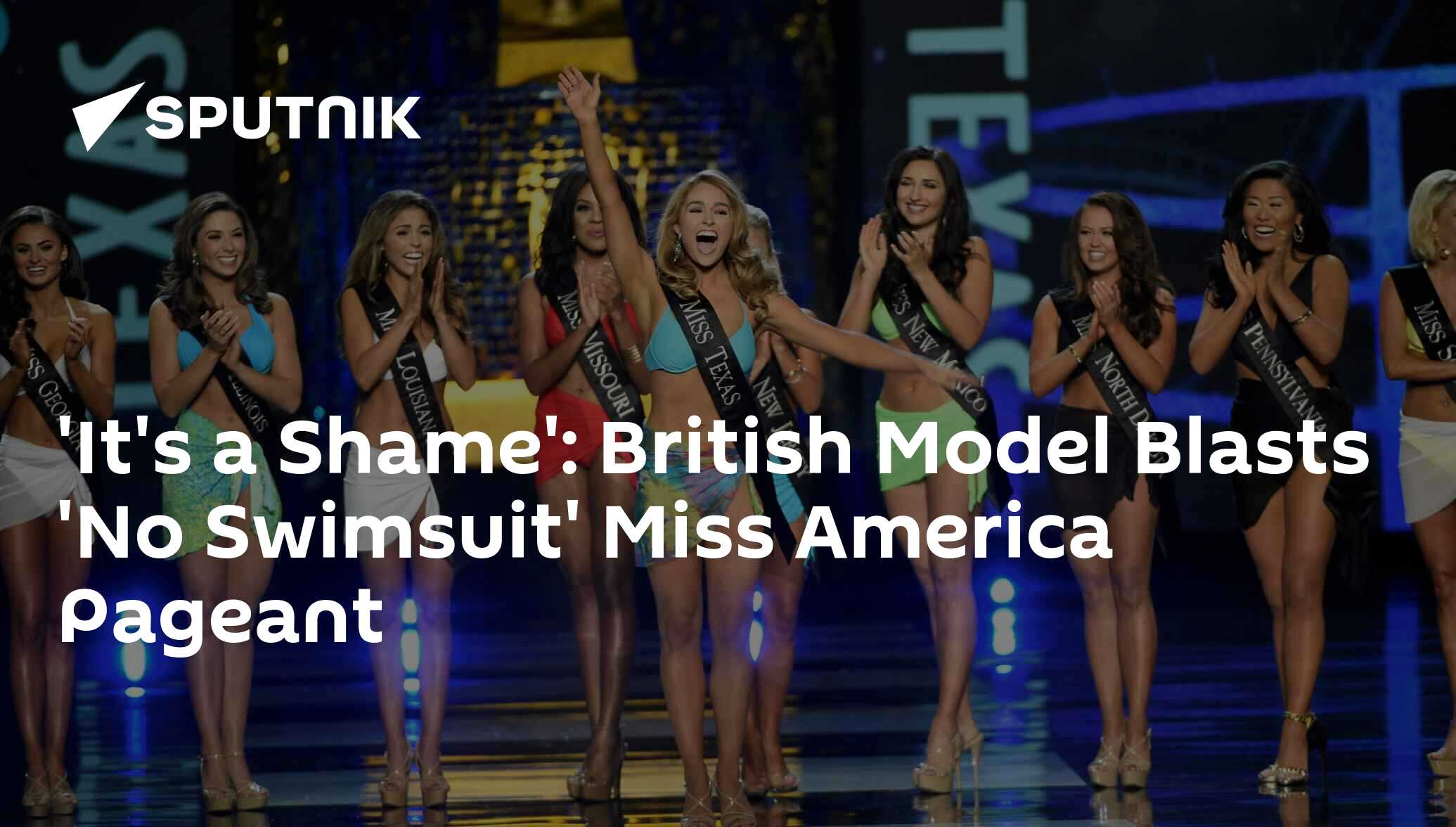 'it's a shame': british model blasts 'no swimsuit' miss america pageant