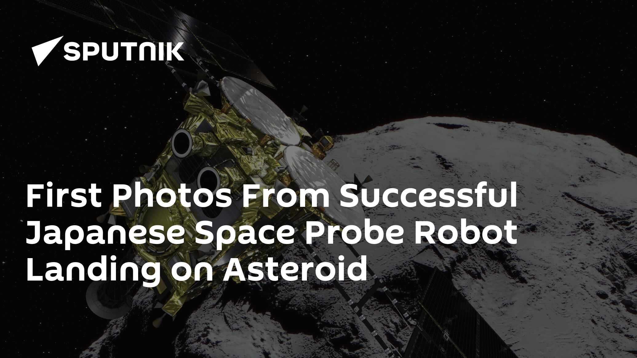 First Photos From Successful Japanese Space Probe Robot Landing On Asteroid 22 09 2018