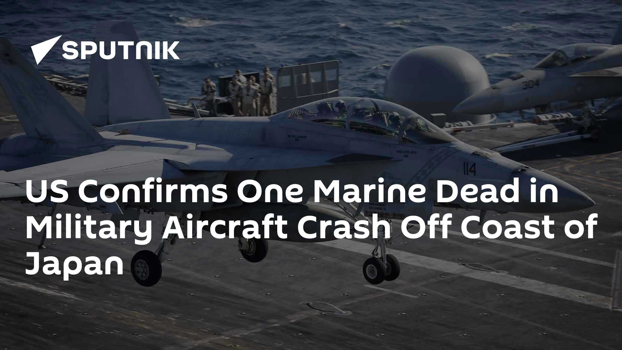 US Confirms One Marine Dead in Military Aircraft Crash Off Coast of