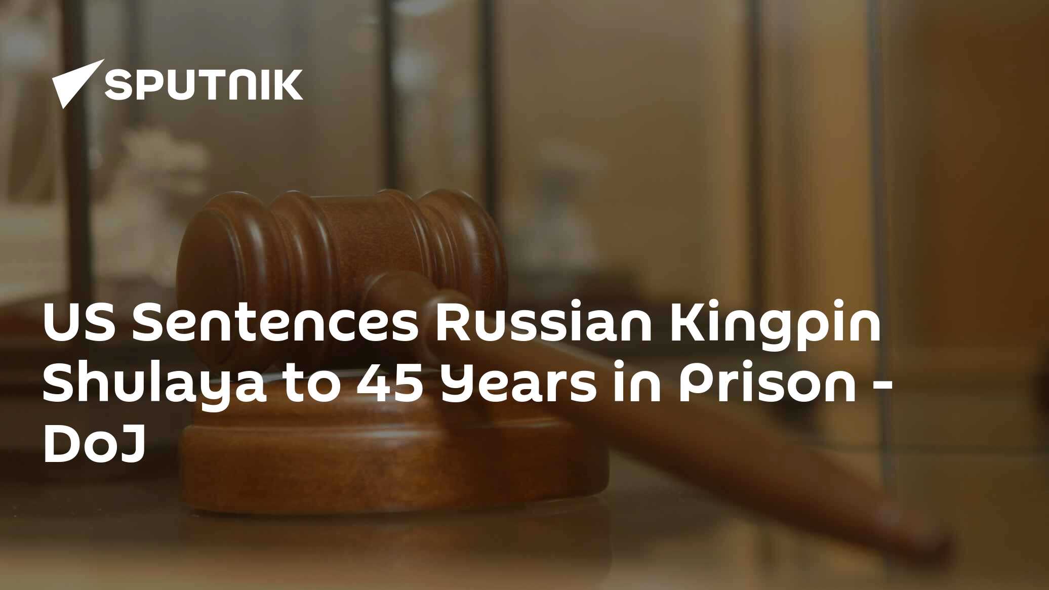 US Sentences Russian Kingpin Shulaya to 45 Years in Prison DoJ 20.