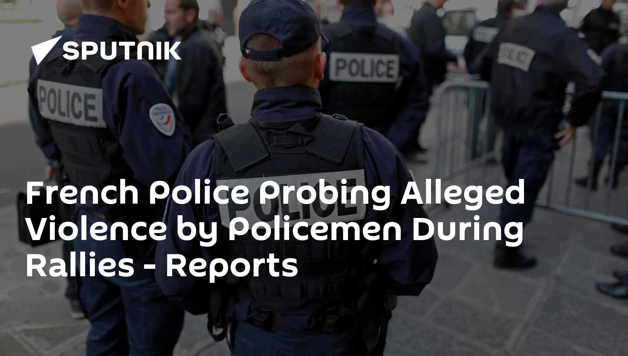 French Police Probing Alleged Violence by Policemen During Rallies - Reports