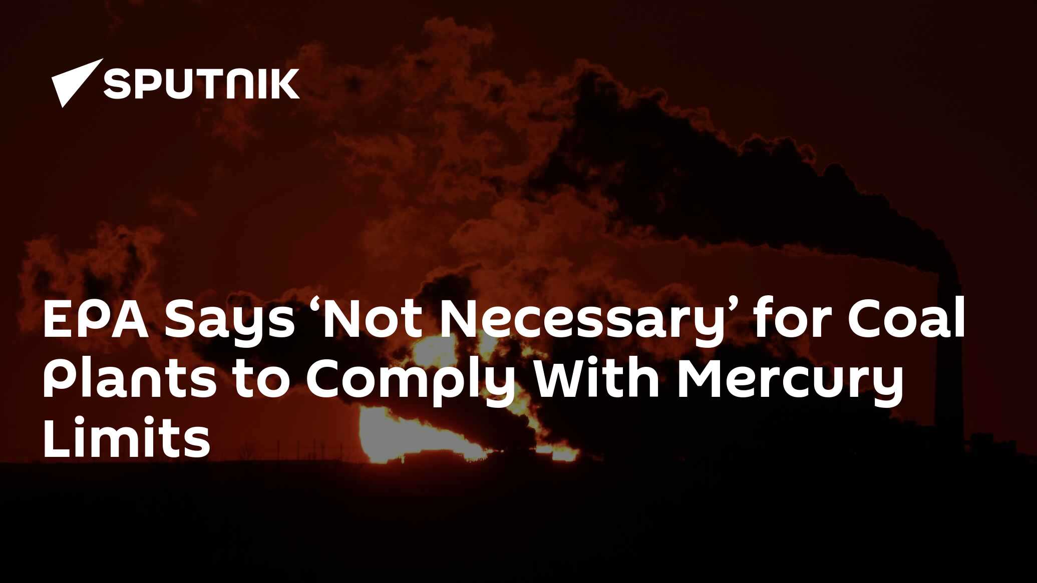 EPA Says Not Necessary For Coal Plants To Comply With Mercury Limits