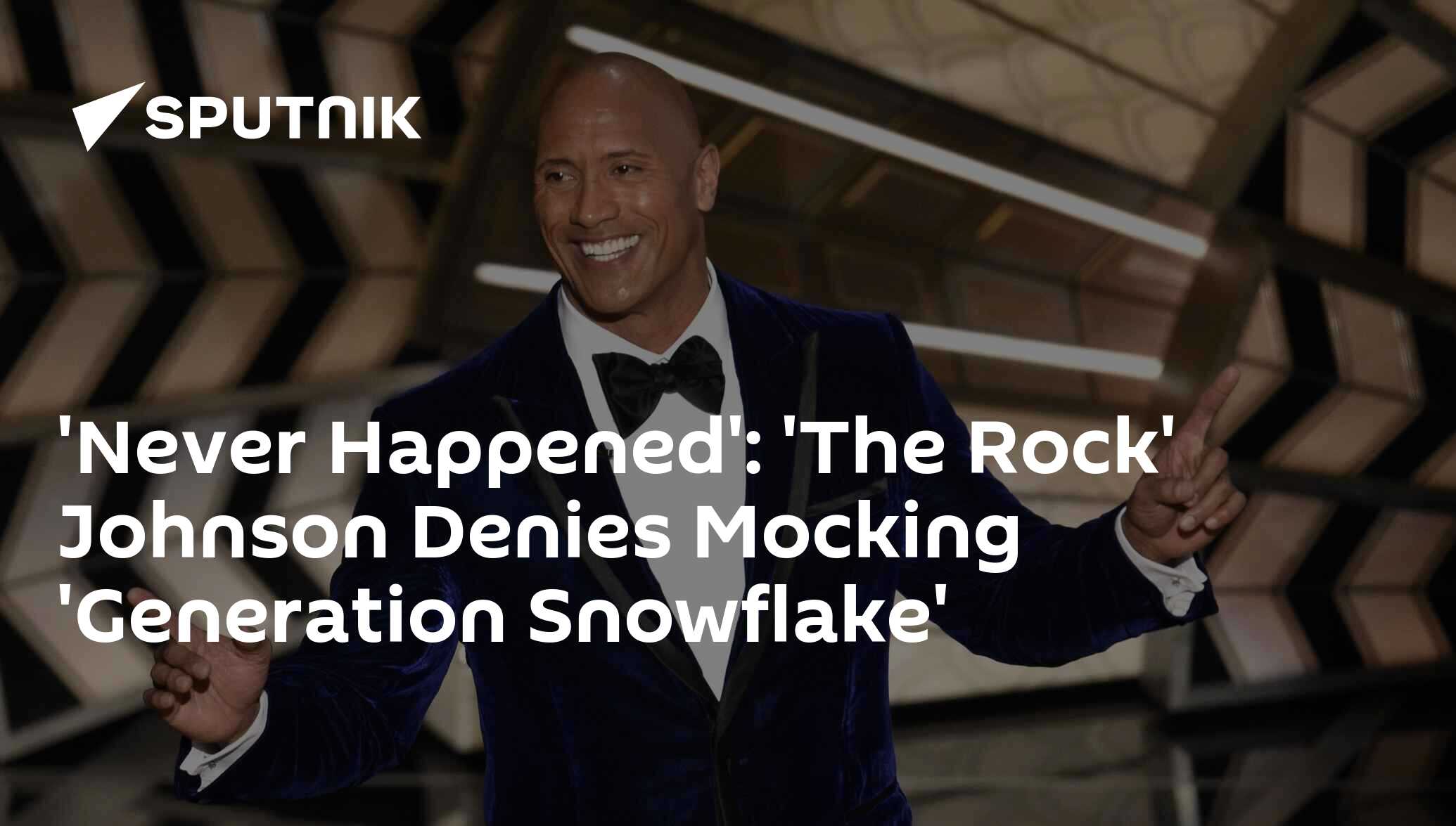 'Never Happened' 'The Rock' Johnson Denies Mocking 'Generation