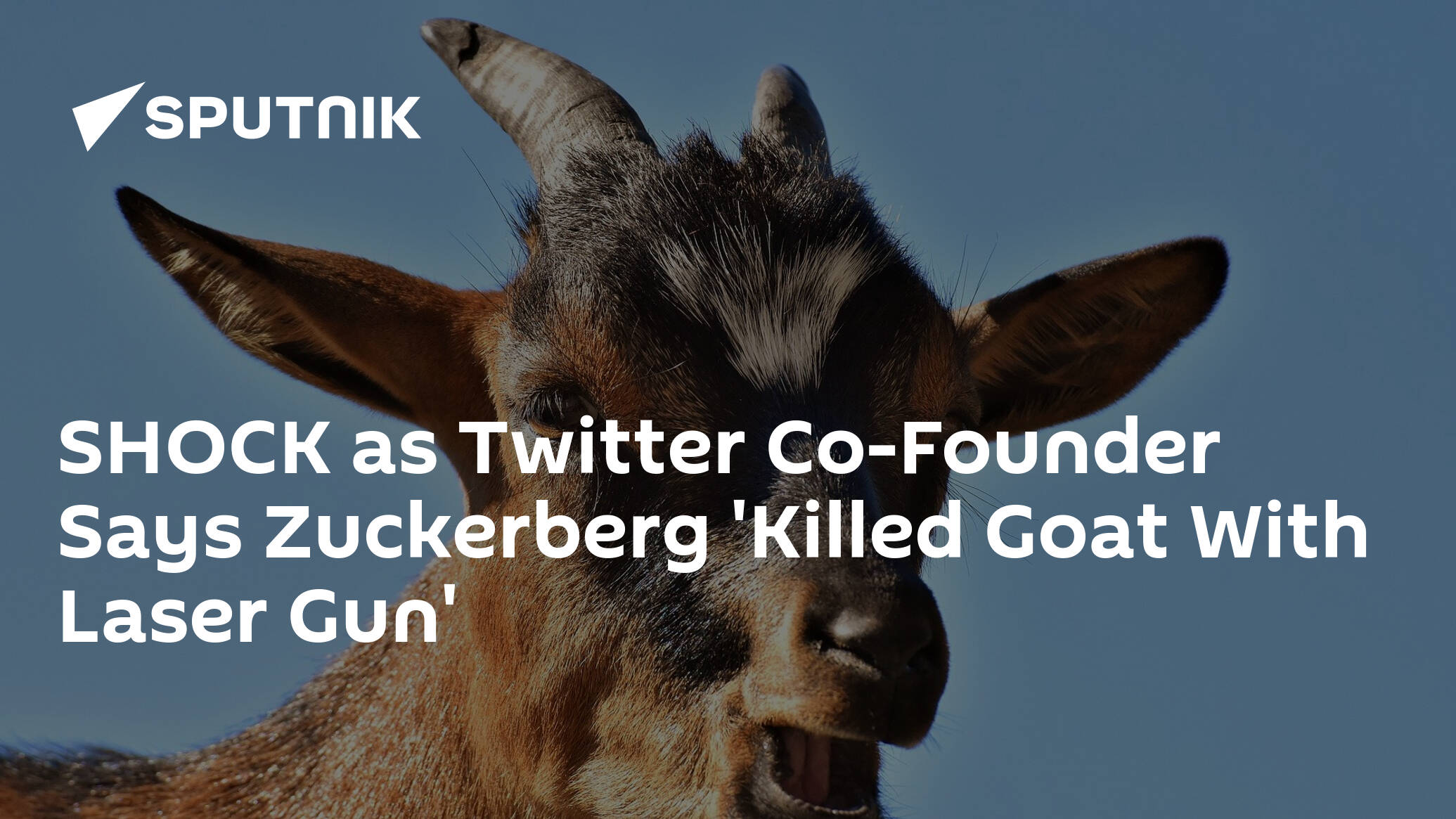 Shock As Twitter Co Founder Says Zuckerberg Killed Goat With Laser Gun