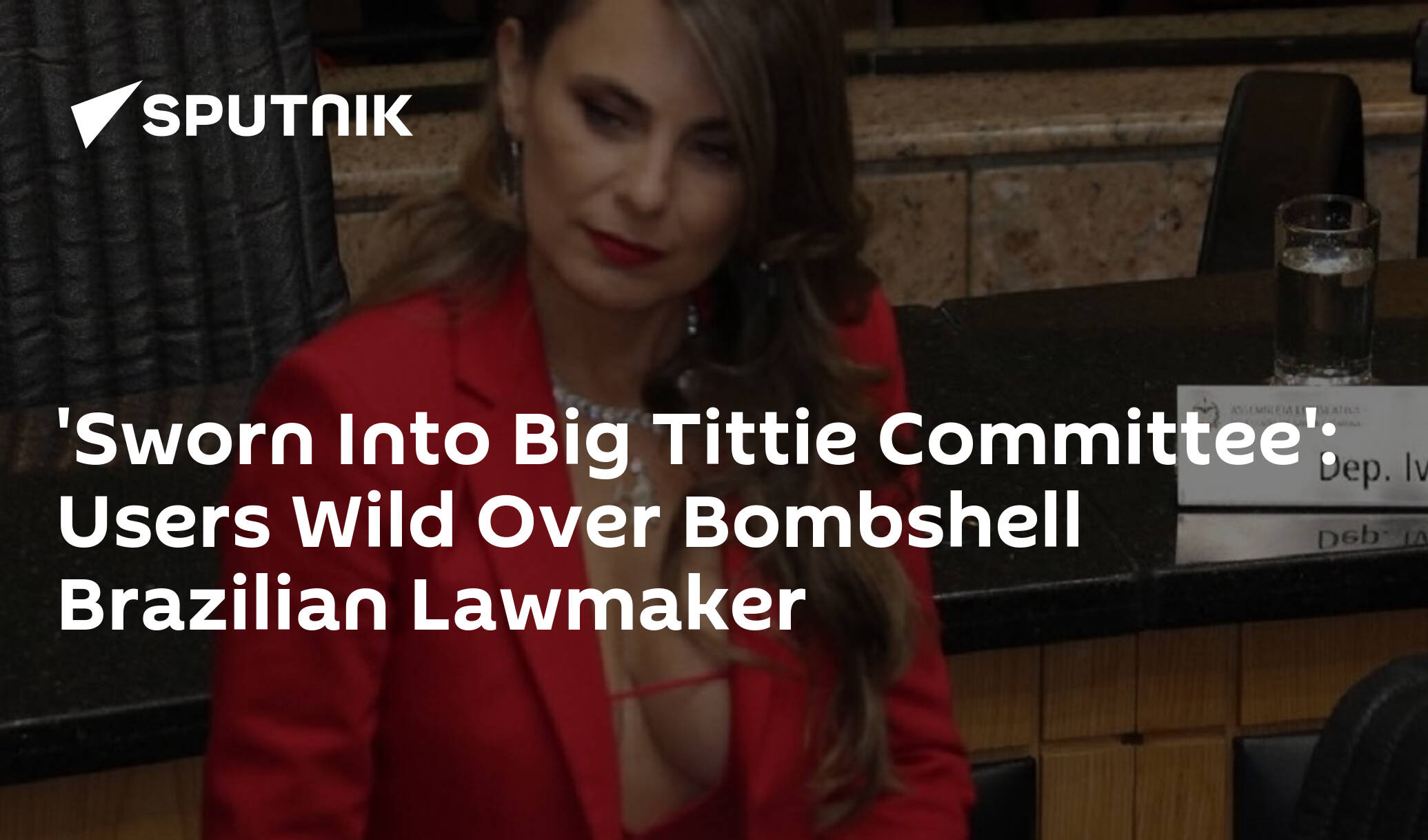 Lawmaker showing deep cleavage stirs controversy in Brazil