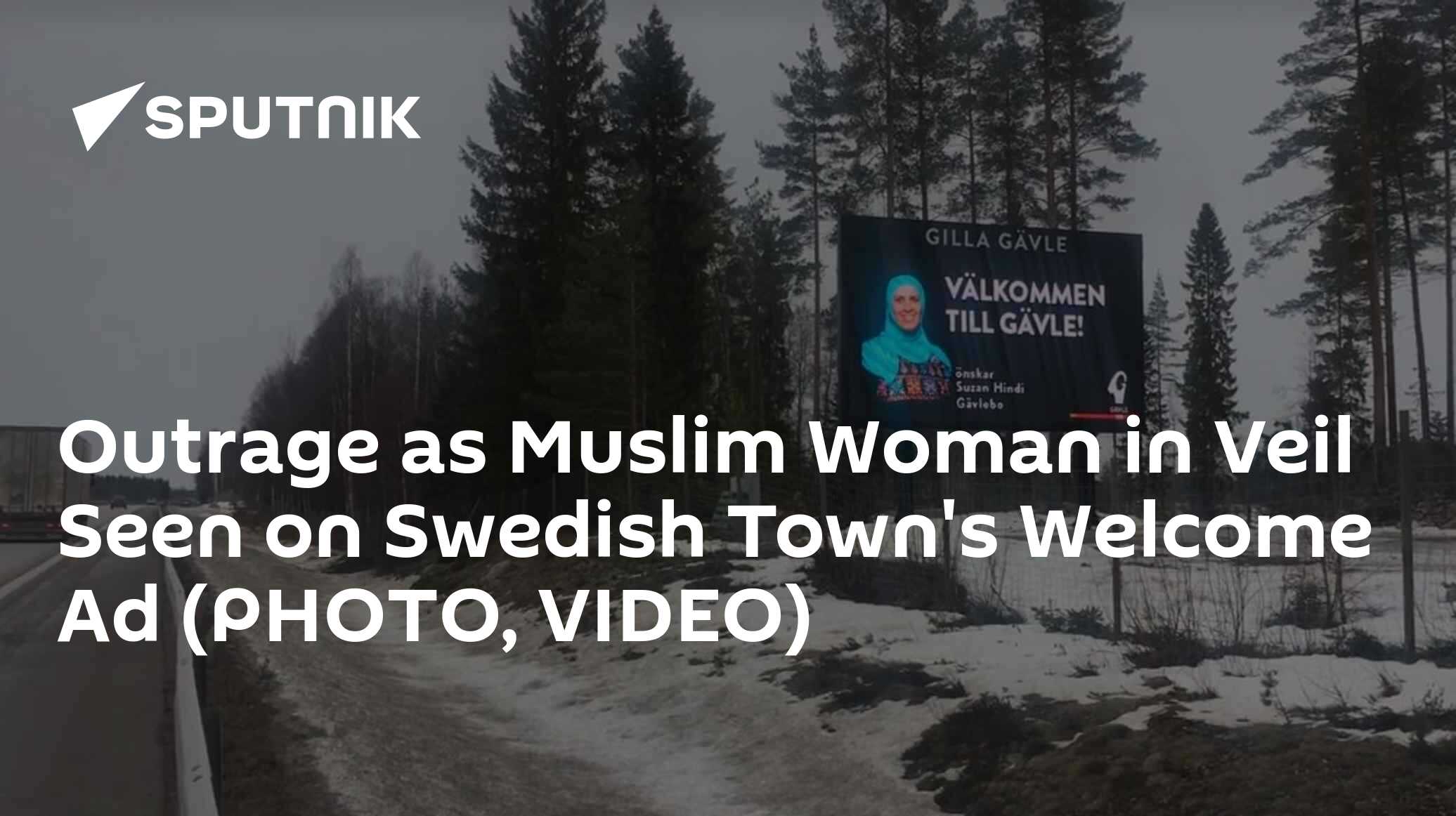 Outrage as Muslim Woman in Veil Seen on Swedish Town