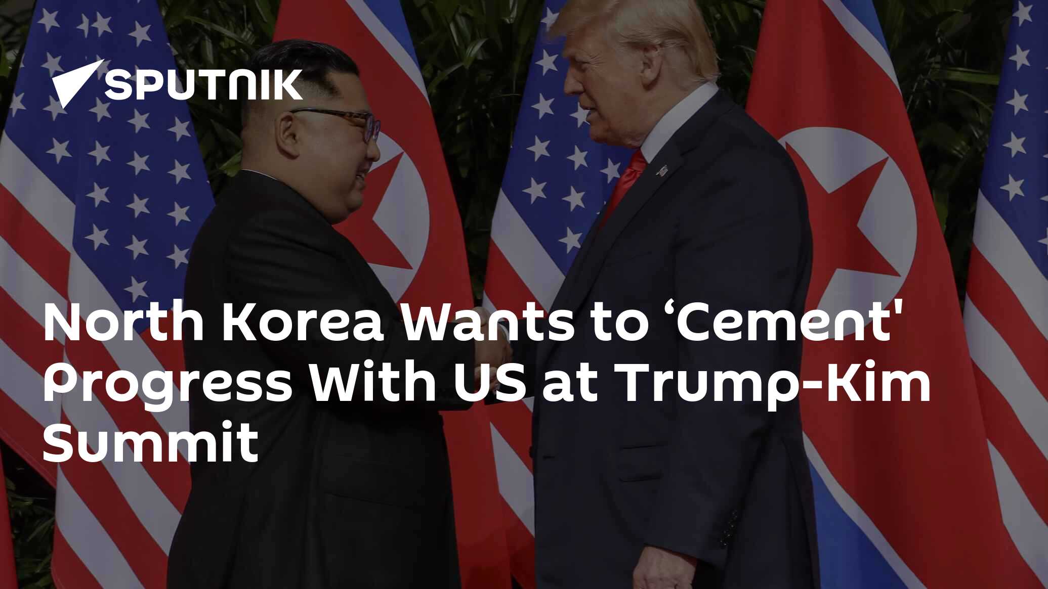 North korea wants to ‘cement' progress with us at trump-kim summit