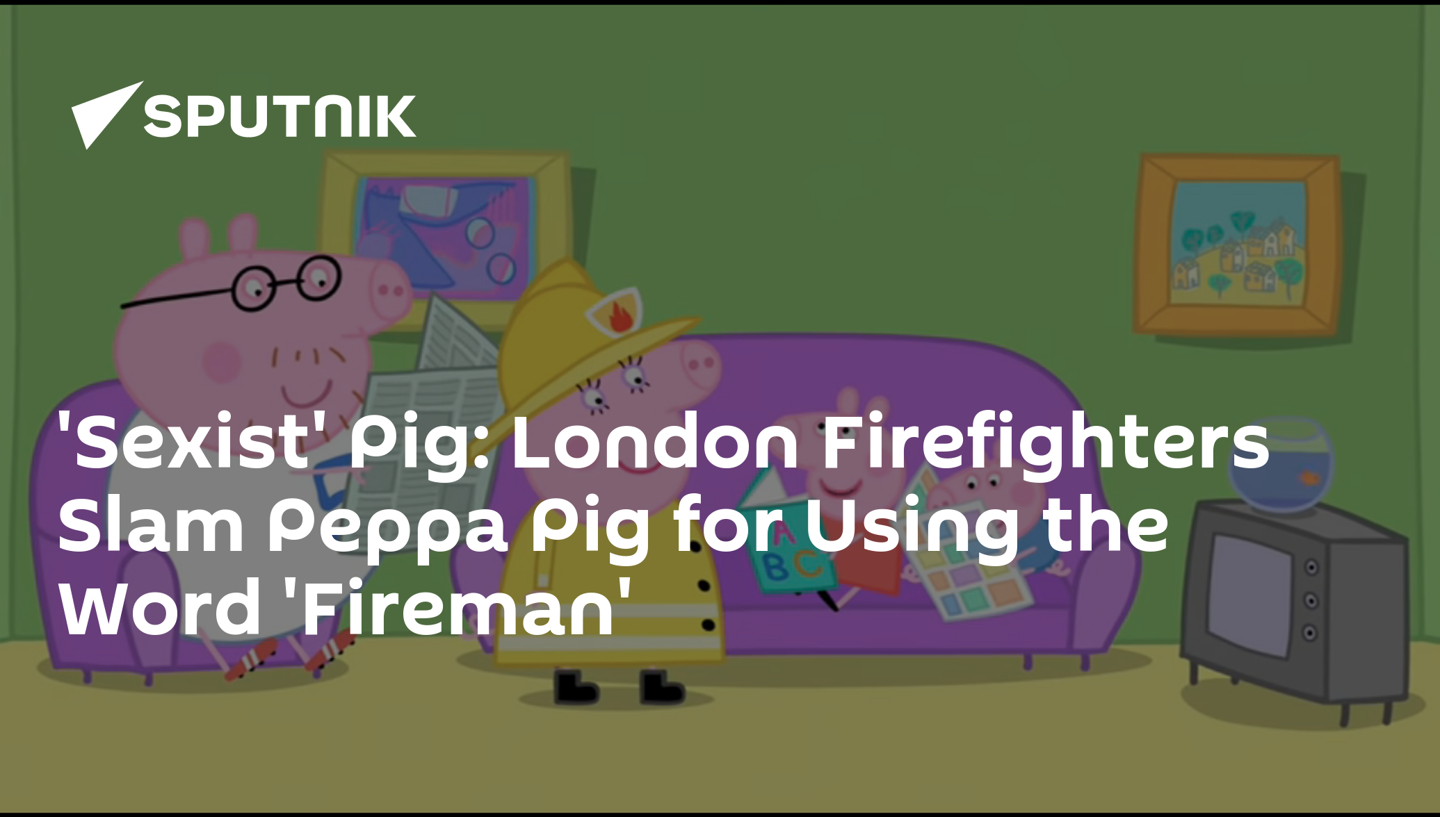 Peppa Pig' es sexista, acusa el cuerpo de bomberos de Londres