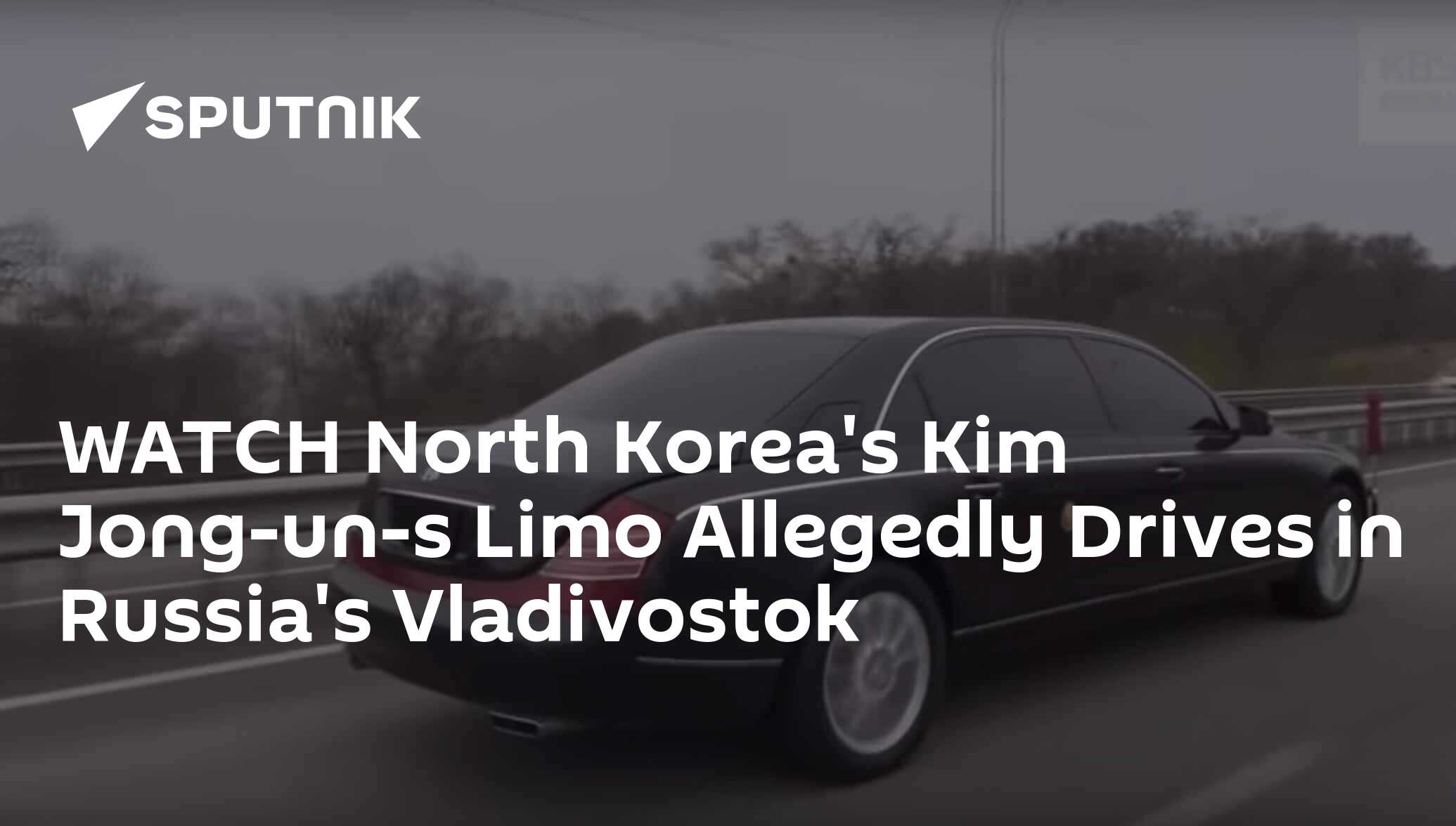 Watch North Koreas Kim Jong Un S Limo Allegedly Drives In Russias