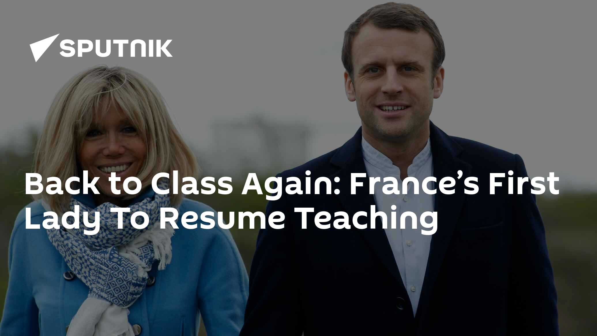 Back to class again: france’s first lady to resume teaching