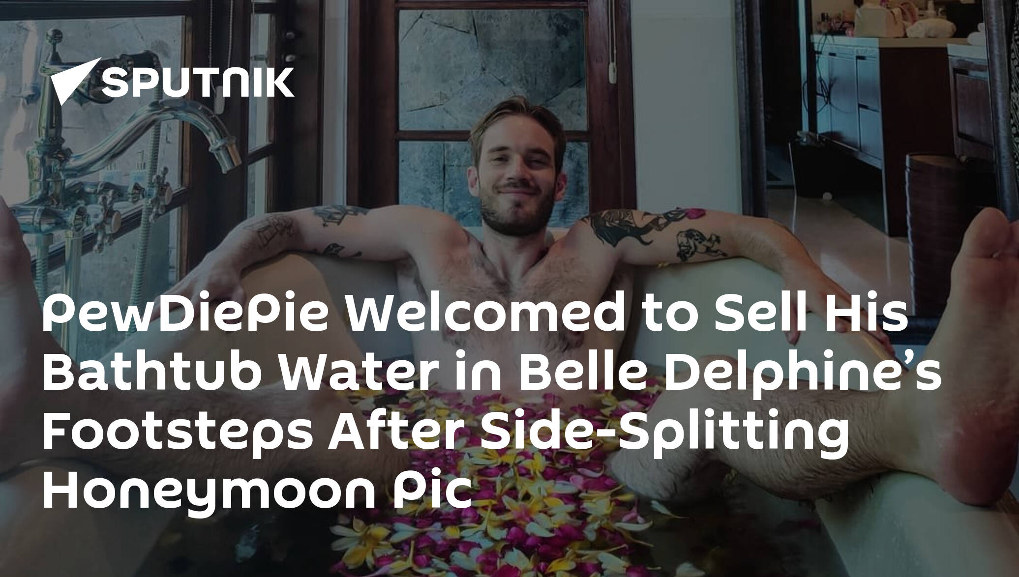 PewDiePie mocks Belle Delphine bathwater controversy with his own version -  Dexerto