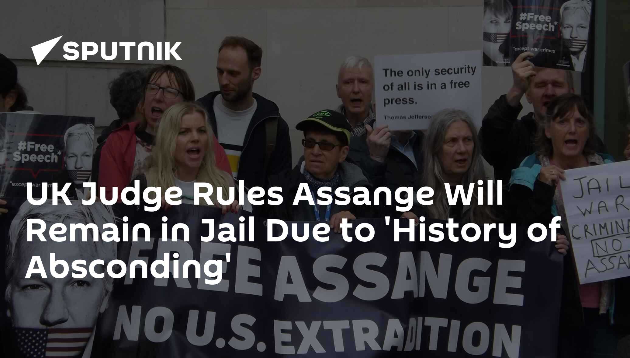 UK Judge Rules Assange Will Remain In Jail Due To 'History Of Absconding'