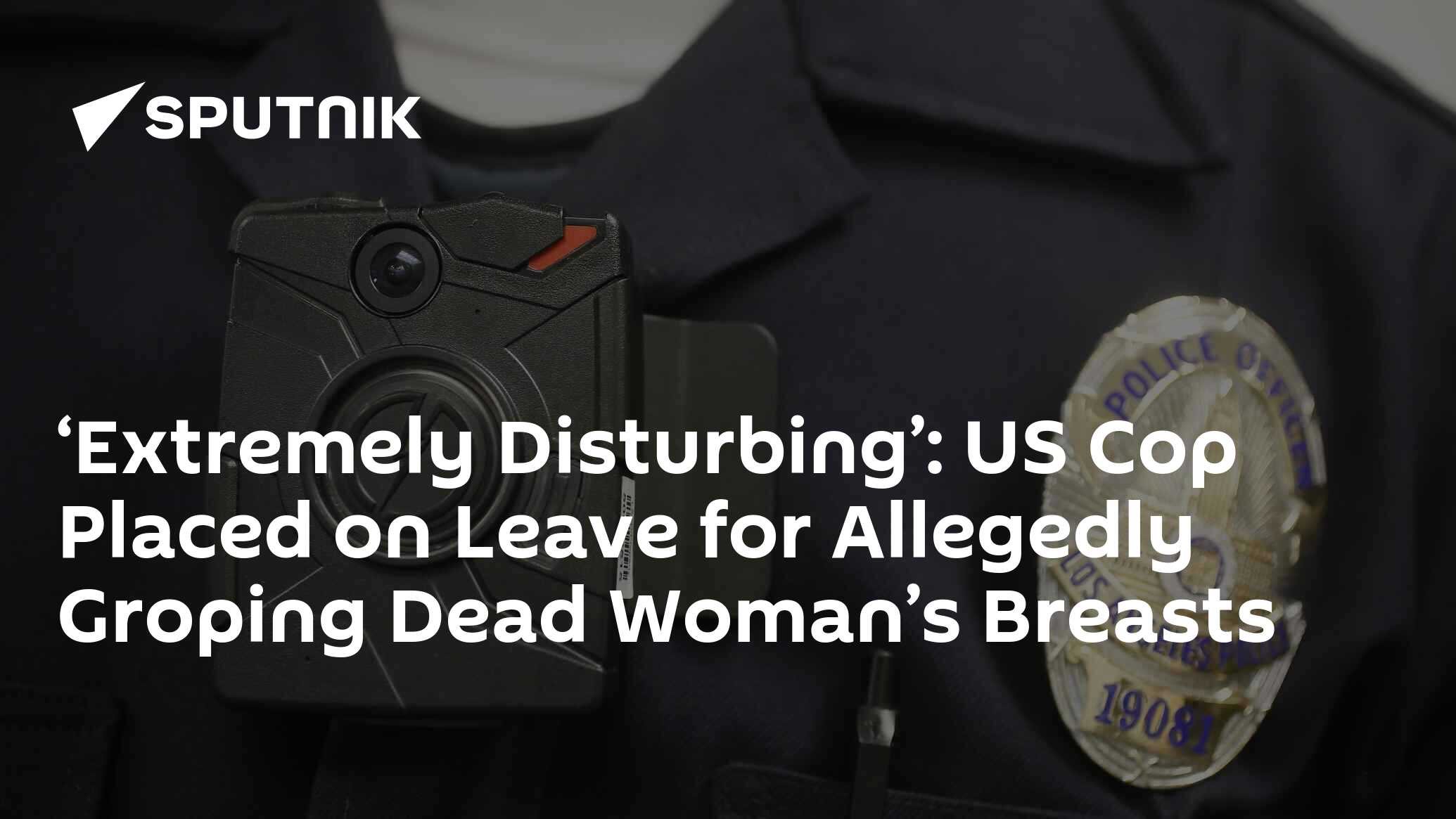 ‘Extremely Disturbing’: US Cop Placed on Leave for Allegedly Groping ...