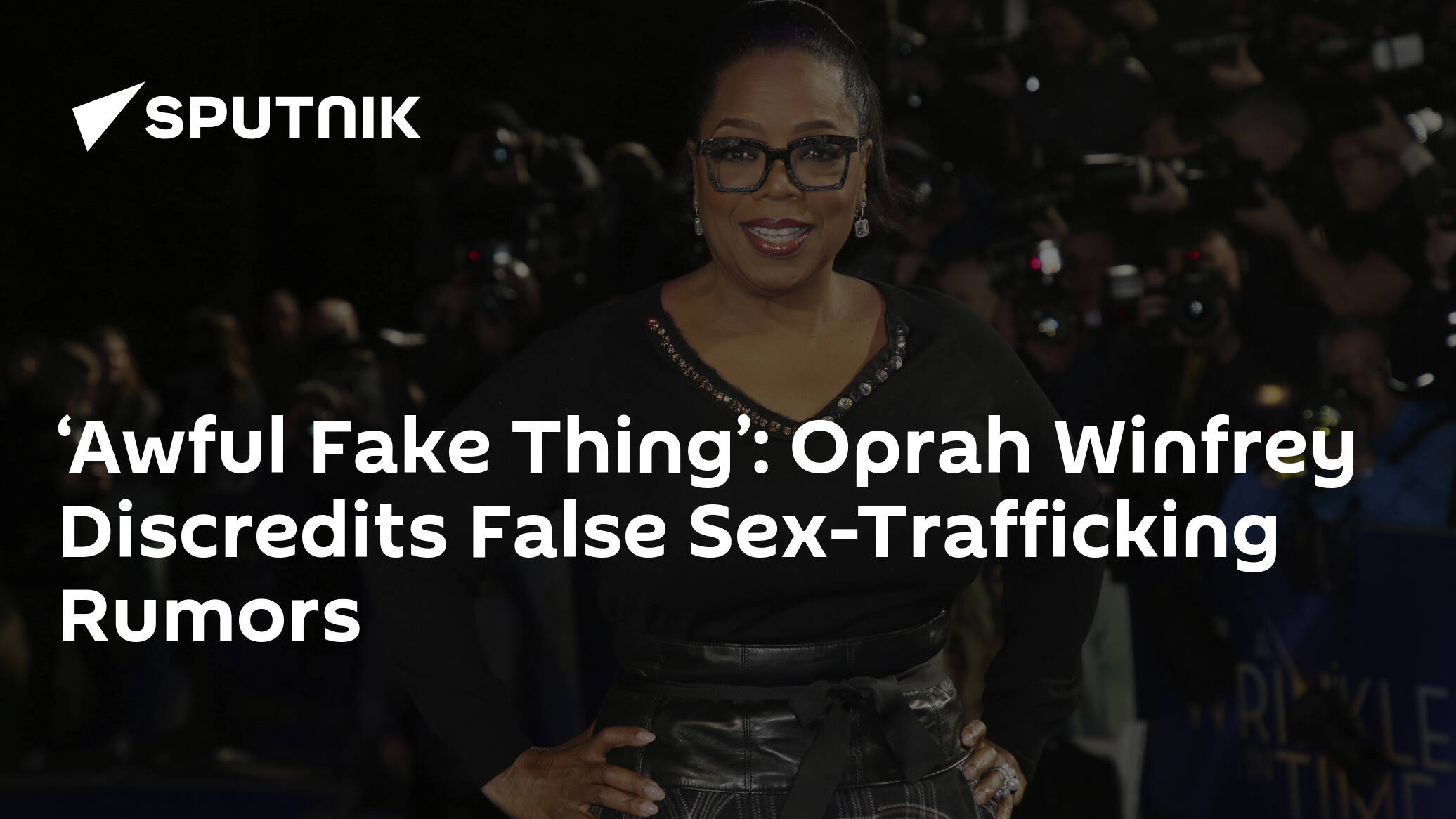 ‘awful Fake Thing’ Oprah Winfrey Discredits False Sex Trafficking Rumors 18 03 2020 Sputnik
