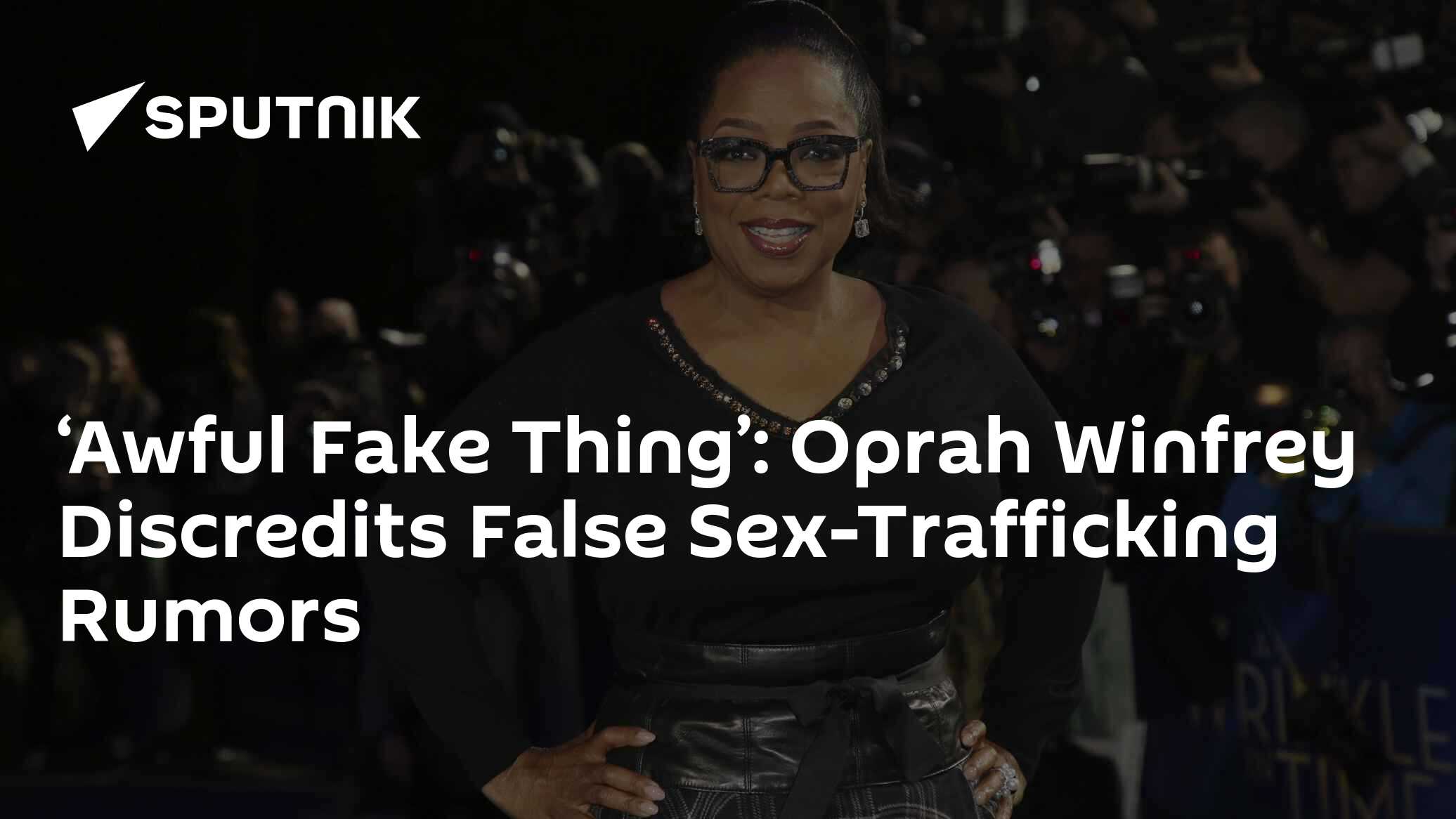 ‘awful Fake Thing’ Oprah Winfrey Discredits False Sex Trafficking Rumors 18 03 2020 Sputnik