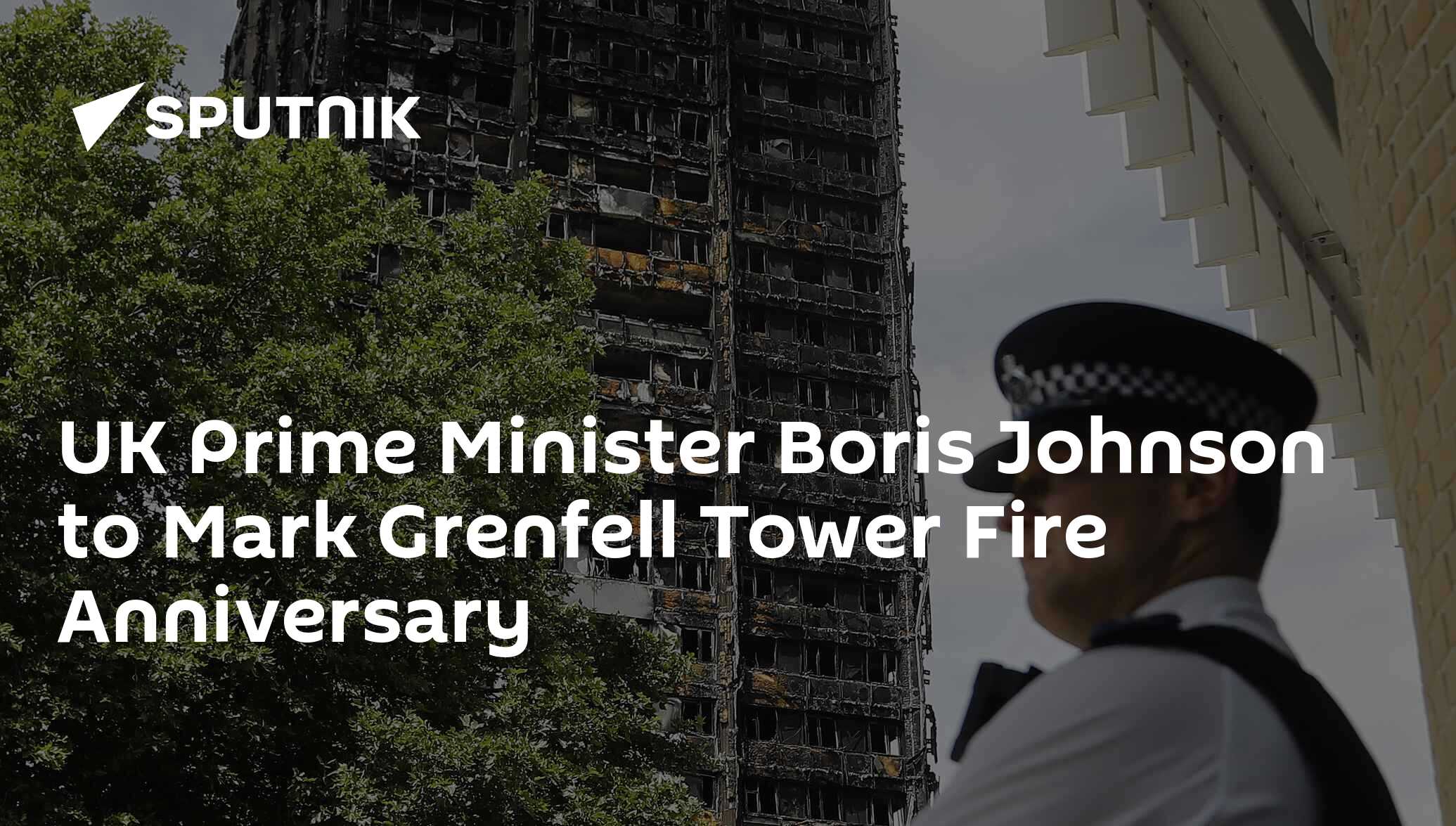 Uk prime minister boris johnson to mark grenfell tower fire anniversary