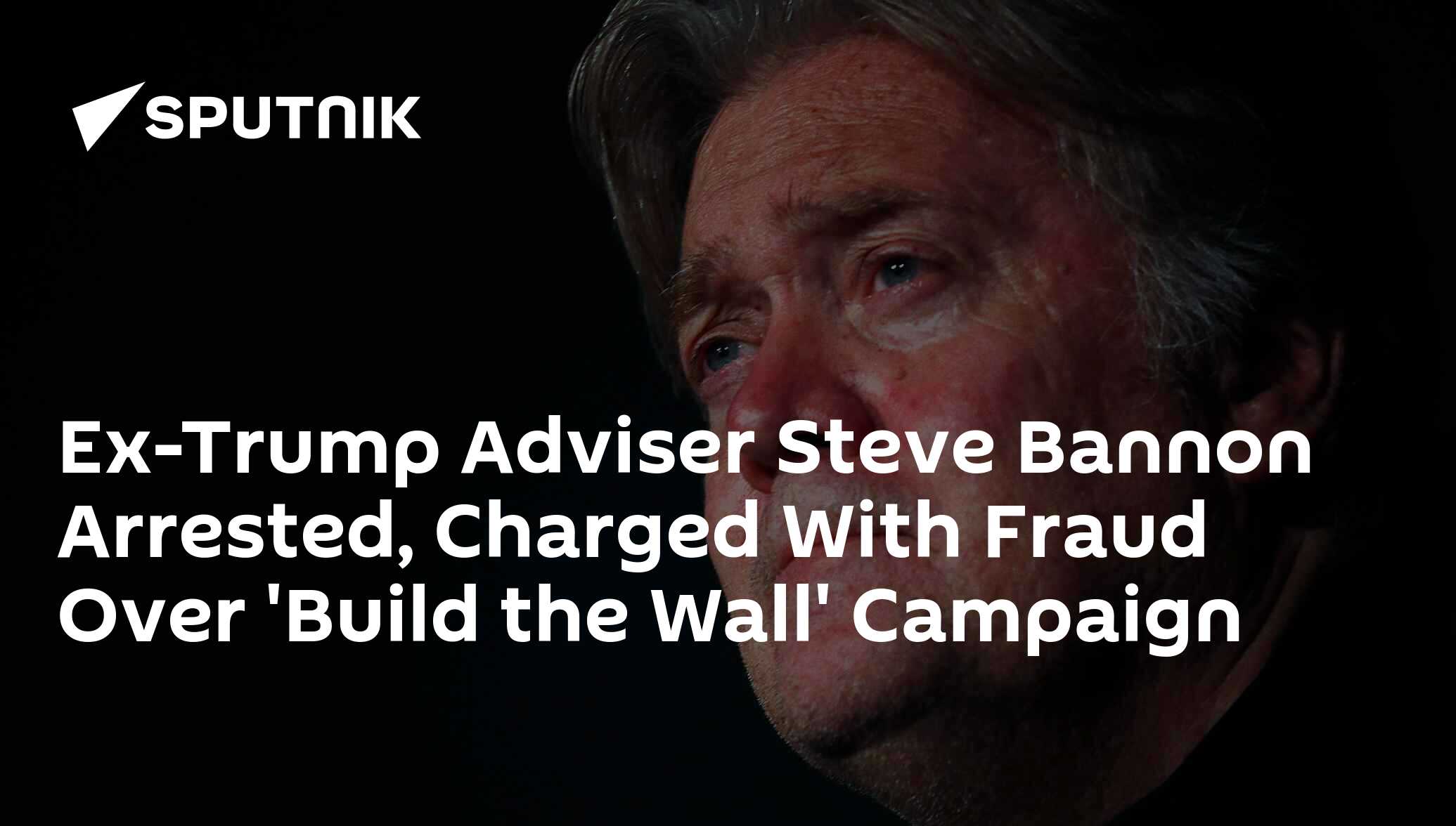 Ex-trump adviser steve bannon arrested, charged with fraud over 'build the wall' campaign
