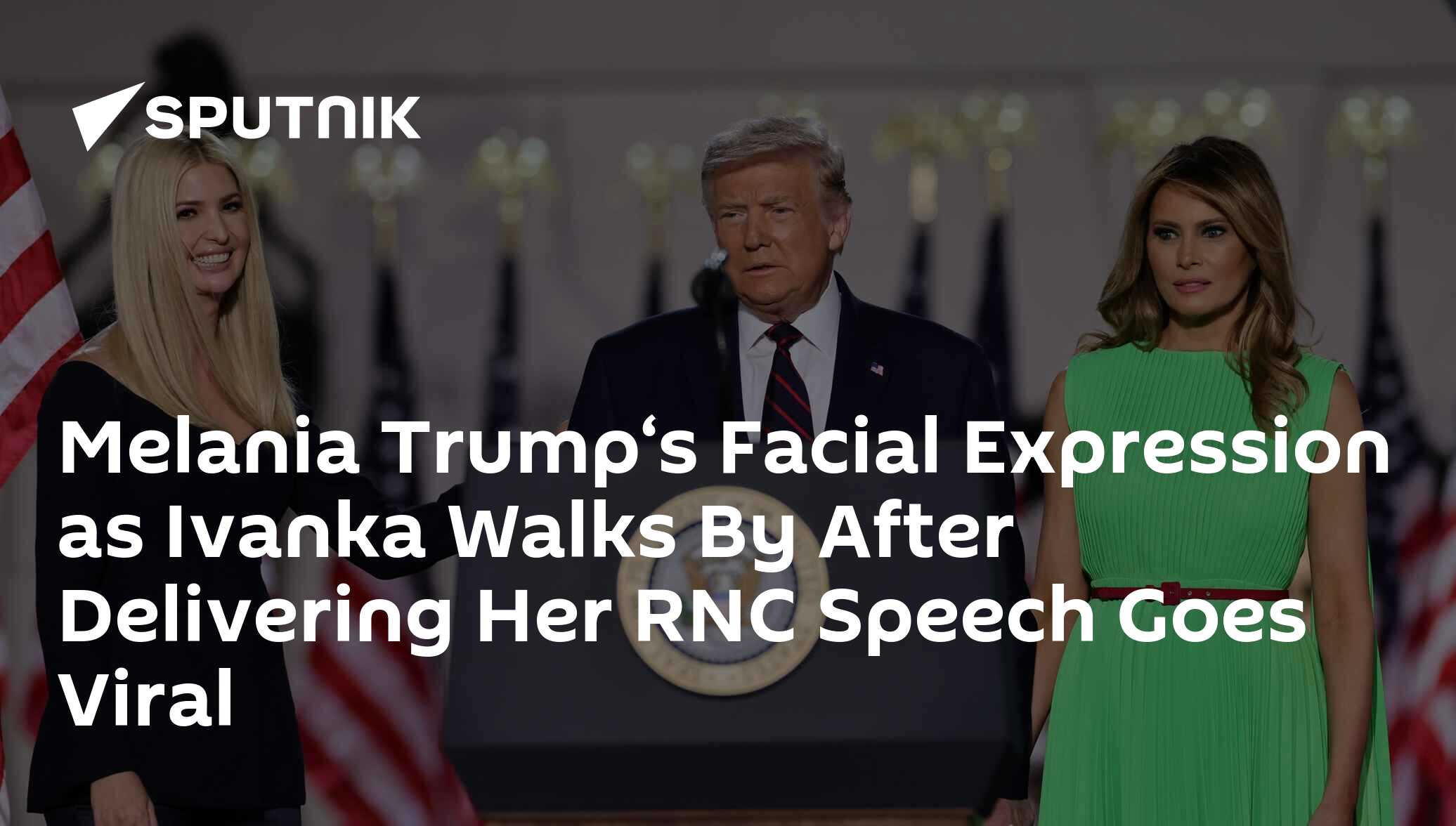 Melania Trump‘s Facial Expression As Ivanka Walks By After Delivering ...