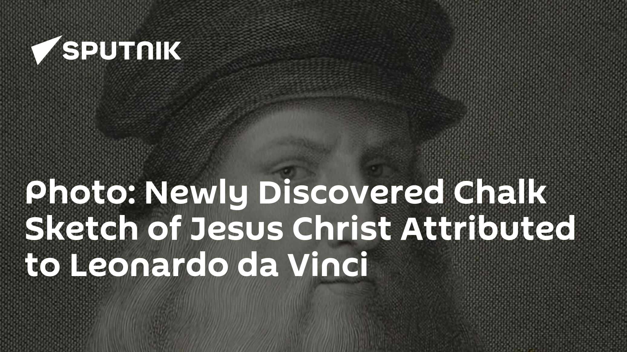 Photo Newly Discovered Chalk Sketch of Jesus Christ Attributed to