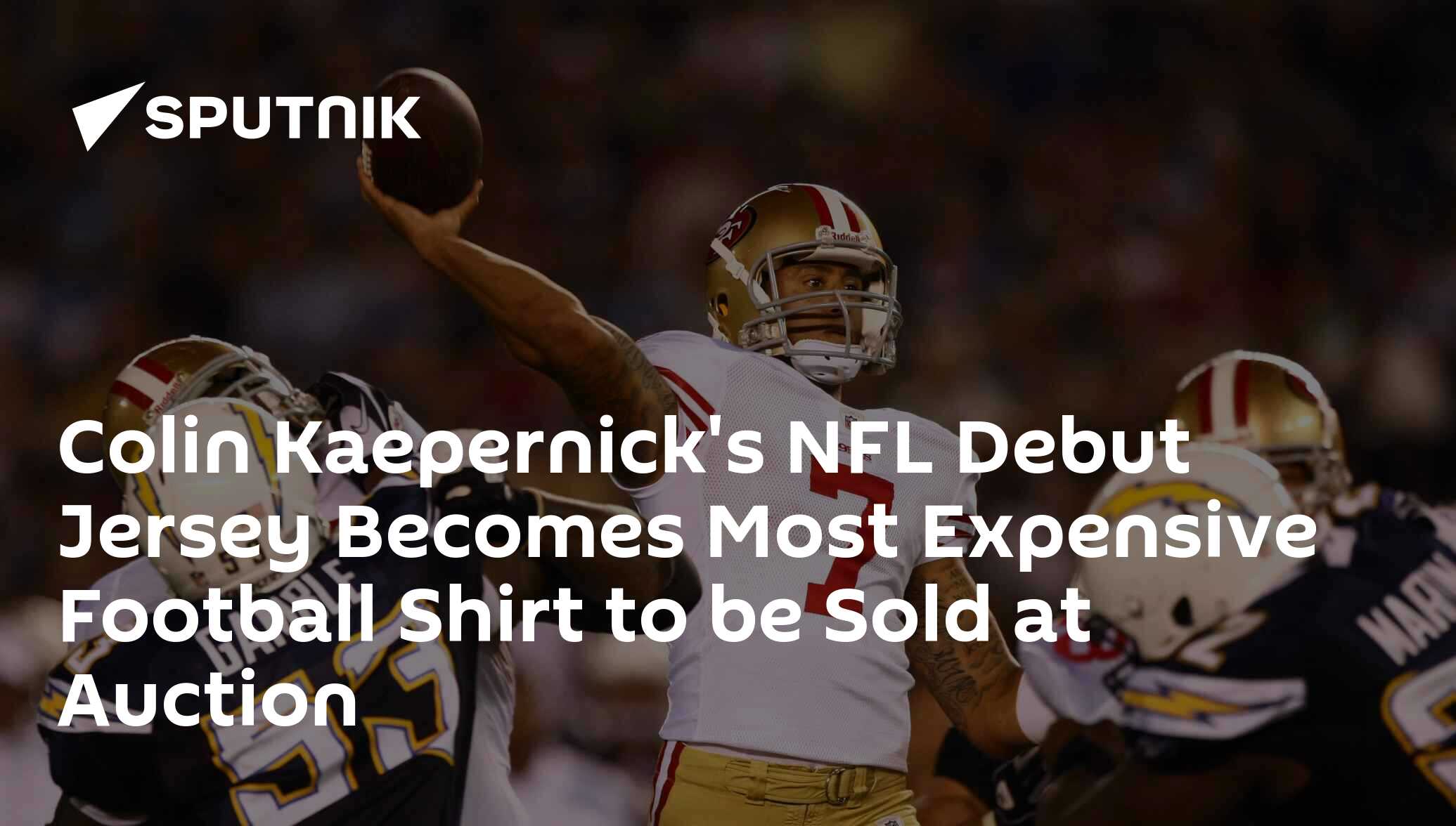 Colin Kaepernick's debut jersey becomes most expensive NFL jersey