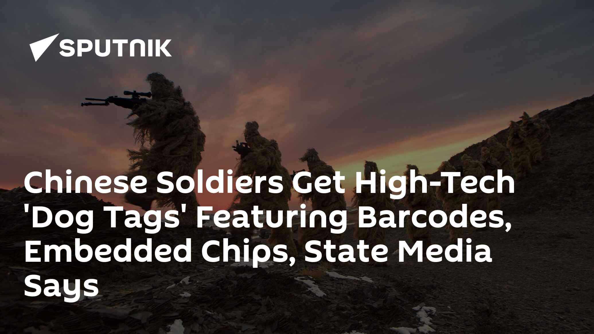 Chinese Soldiers Get HighTech 'Dog Tags' Featuring Barcodes, Embedded