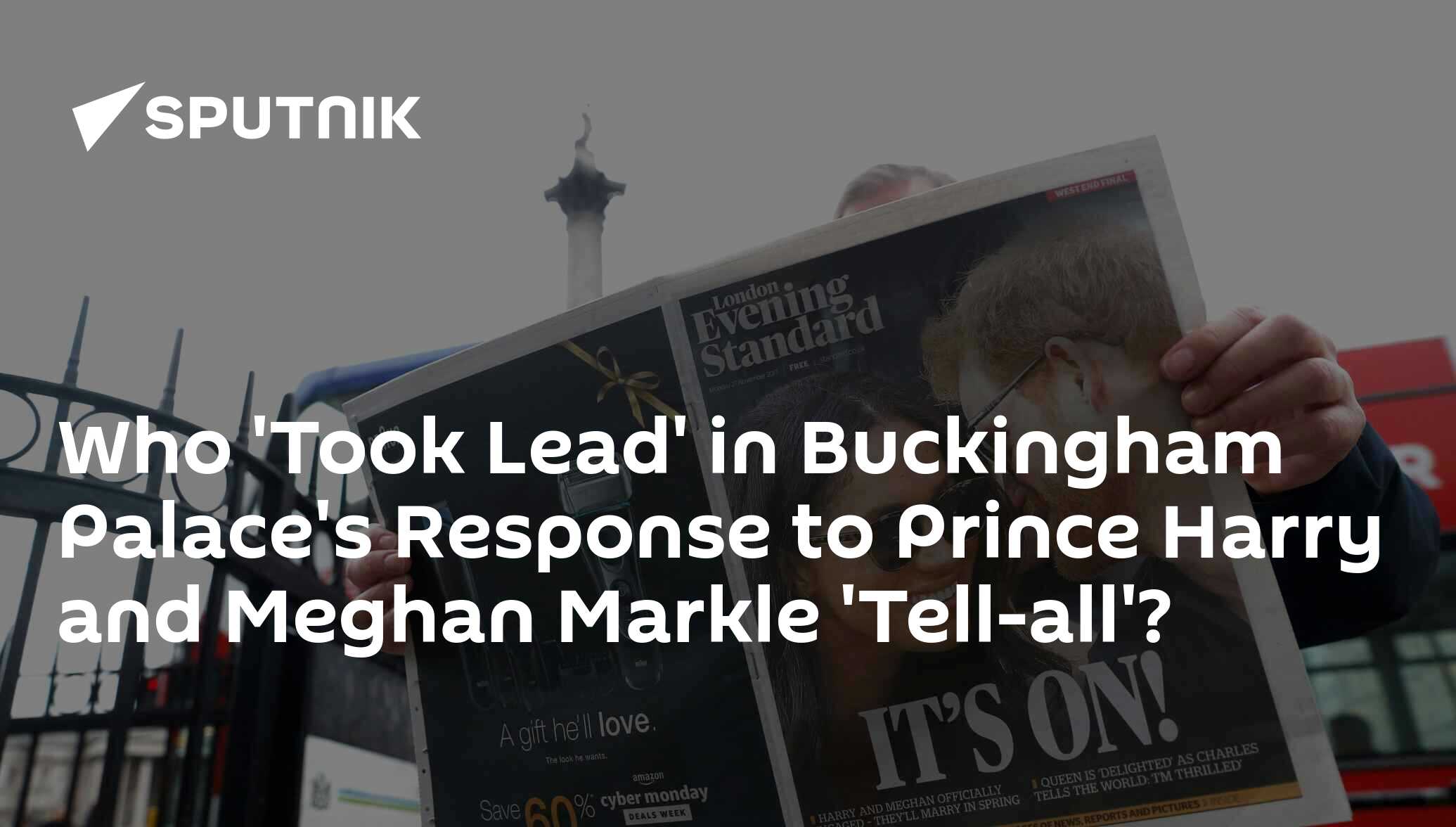 Who 'took lead' in buckingham palace's response to prince harry and meghan markle 'tell-all'?
