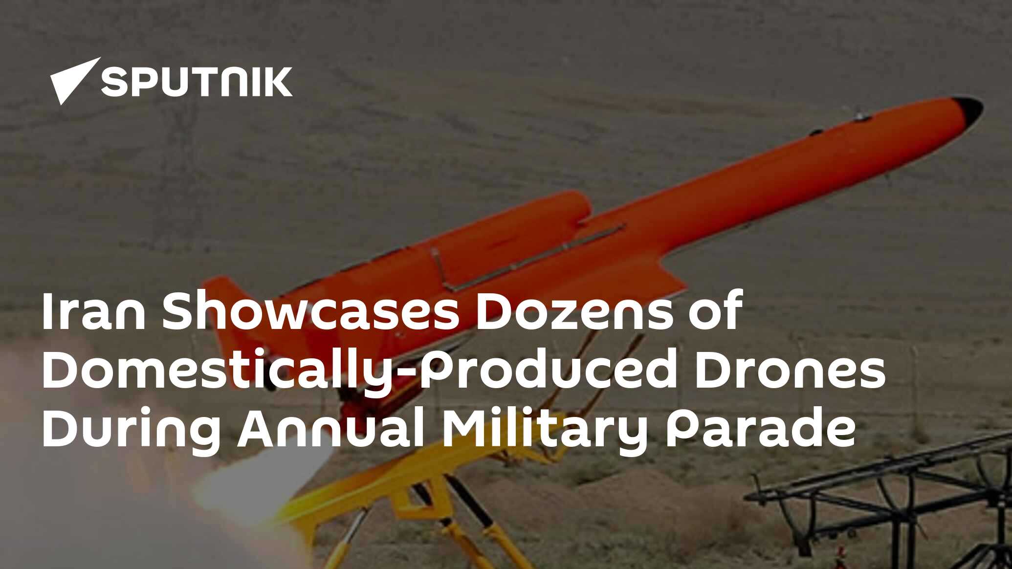 Iran showcases dozens of domestically-produced drones during annual military parade
