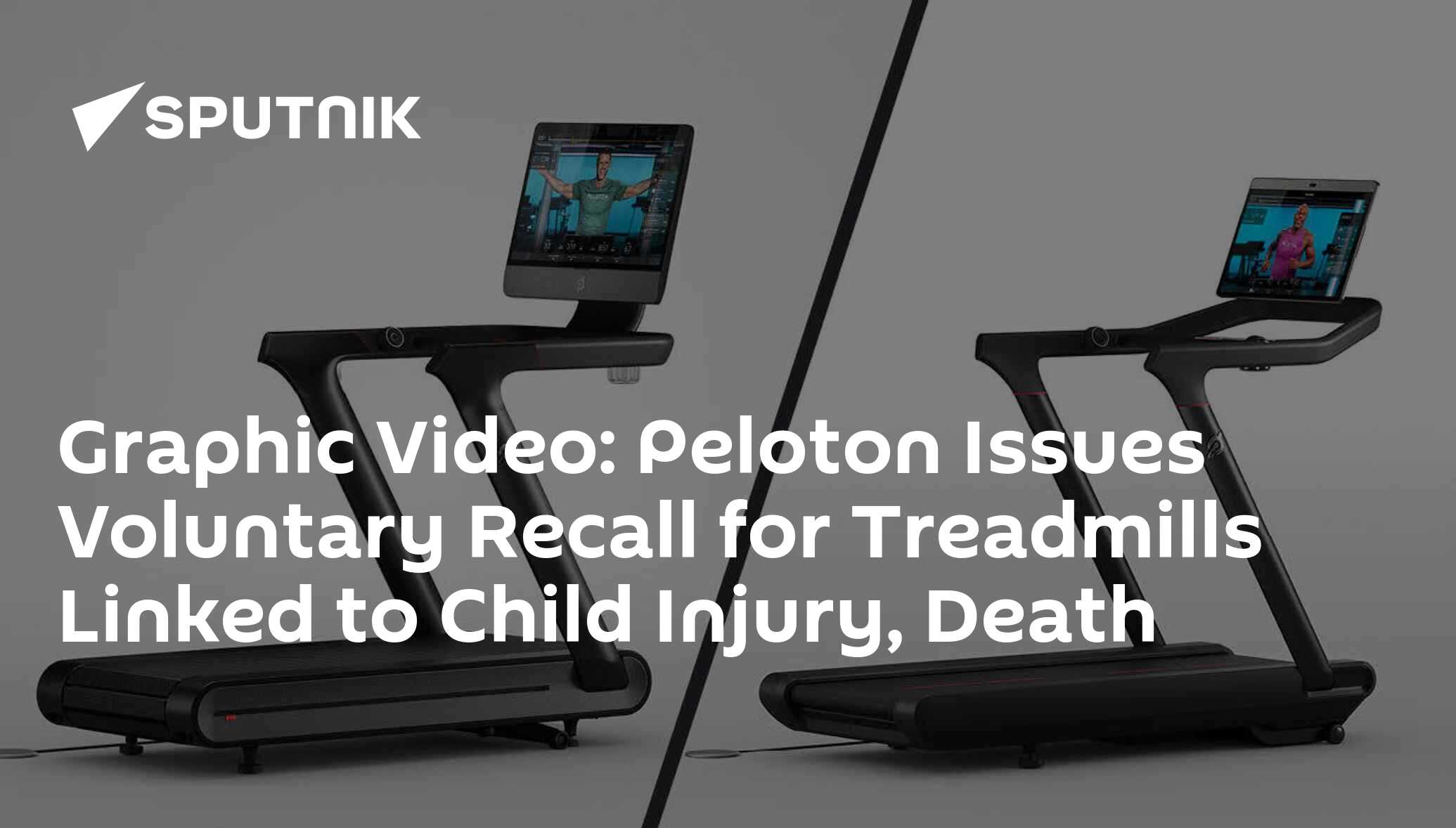 Graphic Video Peloton Issues Voluntary Recall for Treadmills Linked to
