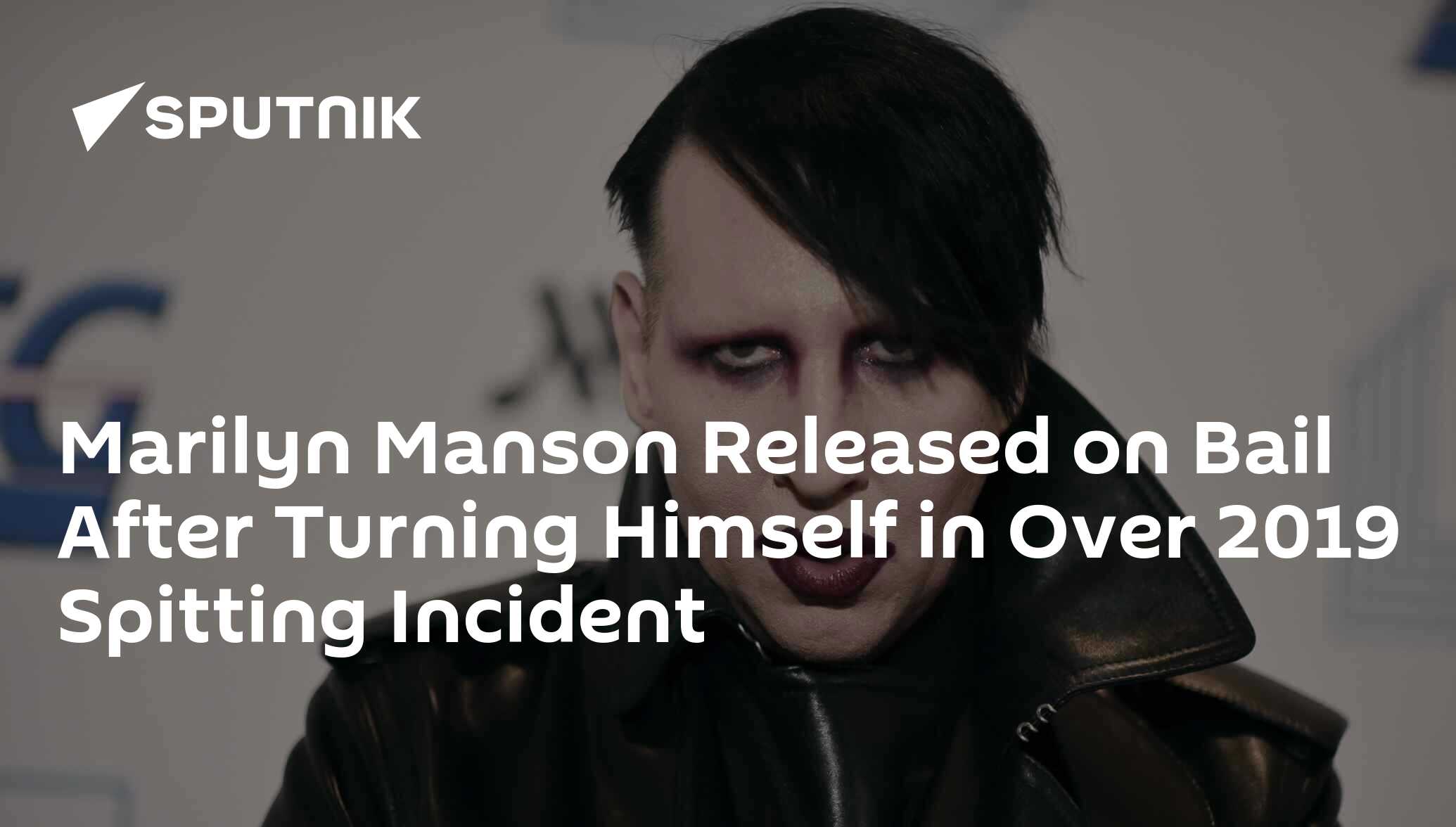 Marilyn Manson Released On Bail After Turning Himself In Over 2019 Spitting Incident