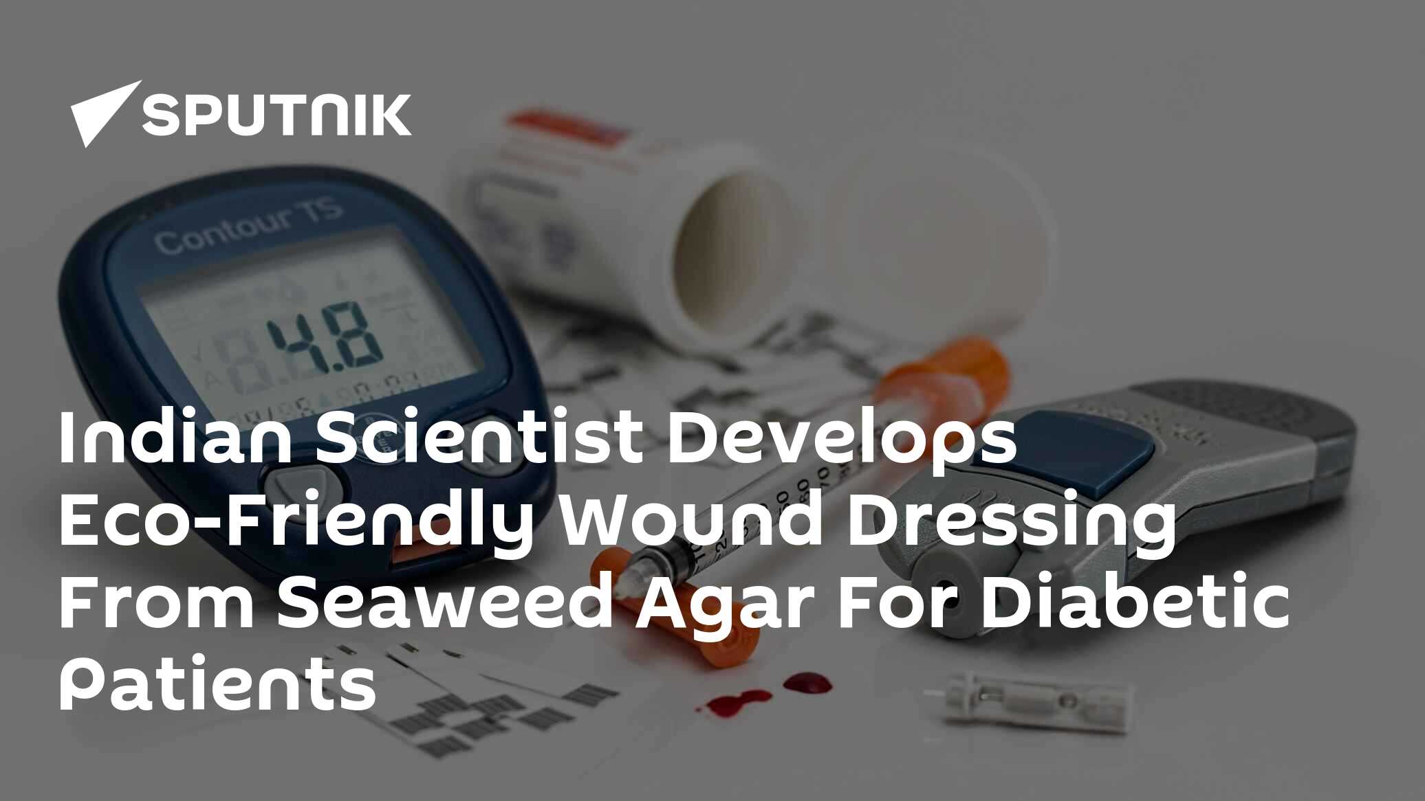 Indian Scientist Develops EcoFriendly Wound Dressing From Seaweed Agar For Diabetic Patients