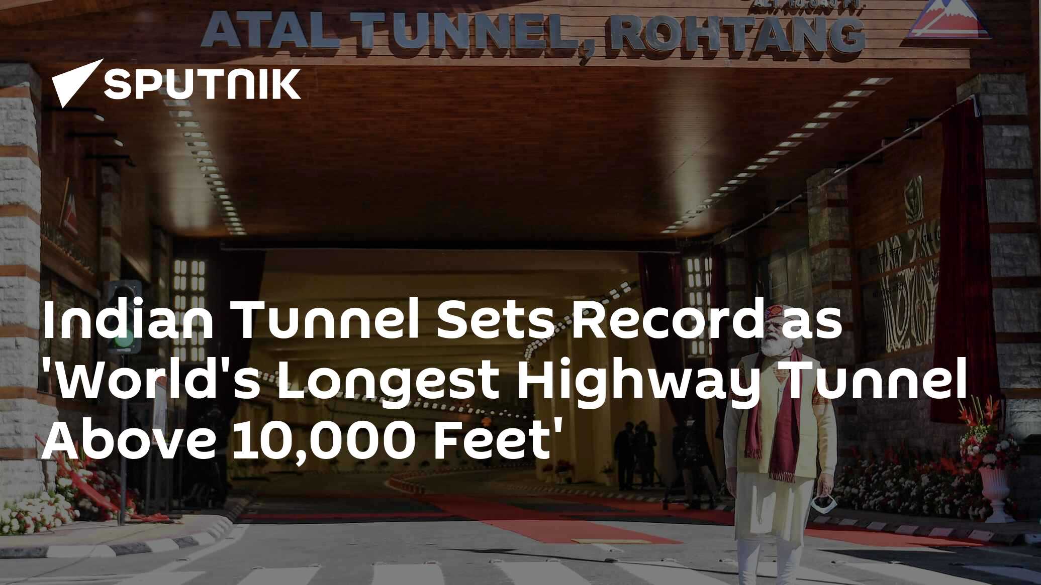 Indian Tunnel Sets Record as 'World's Longest Highway Tunnel Above