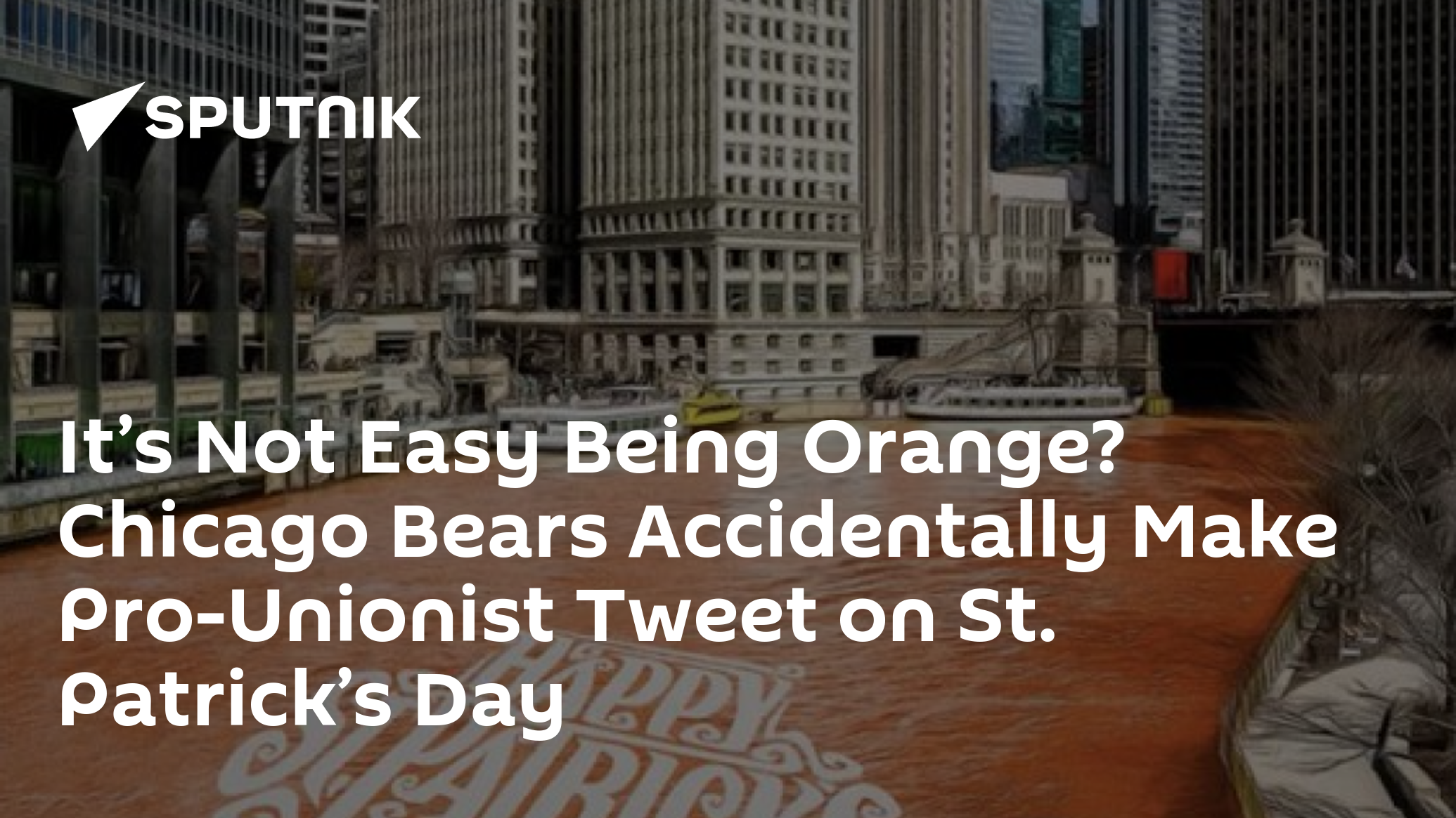 The Chicago Bears NFL Team tries to celebrate St Patricks Day on Twitter,  Accidentally end up Making Sectarian Statement Supporting Partition :  r/ireland